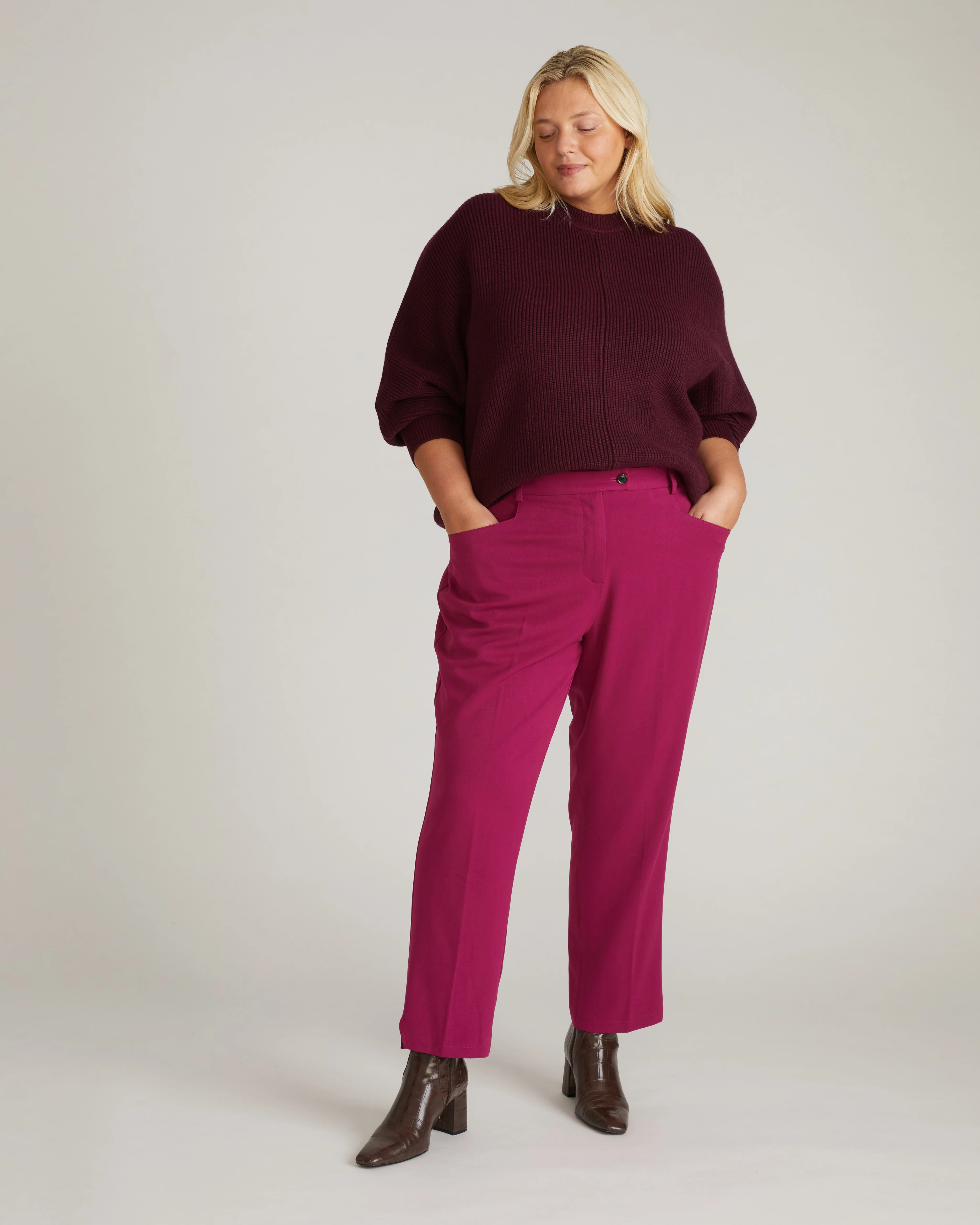 All Day Mercer Tapered Leg Pants - Goji Berry