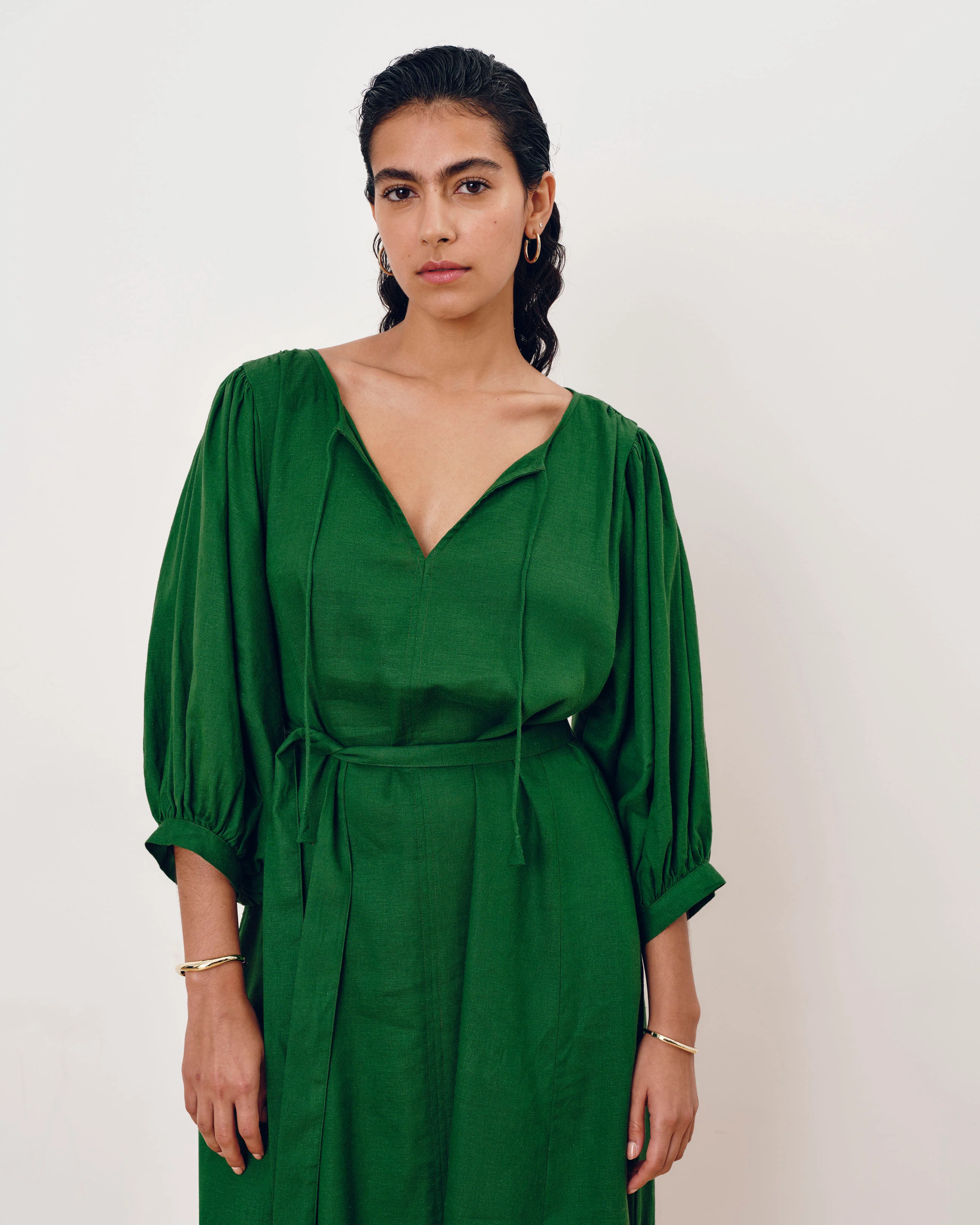 Amparo Linen Blend Dress - Jardin - Image 4