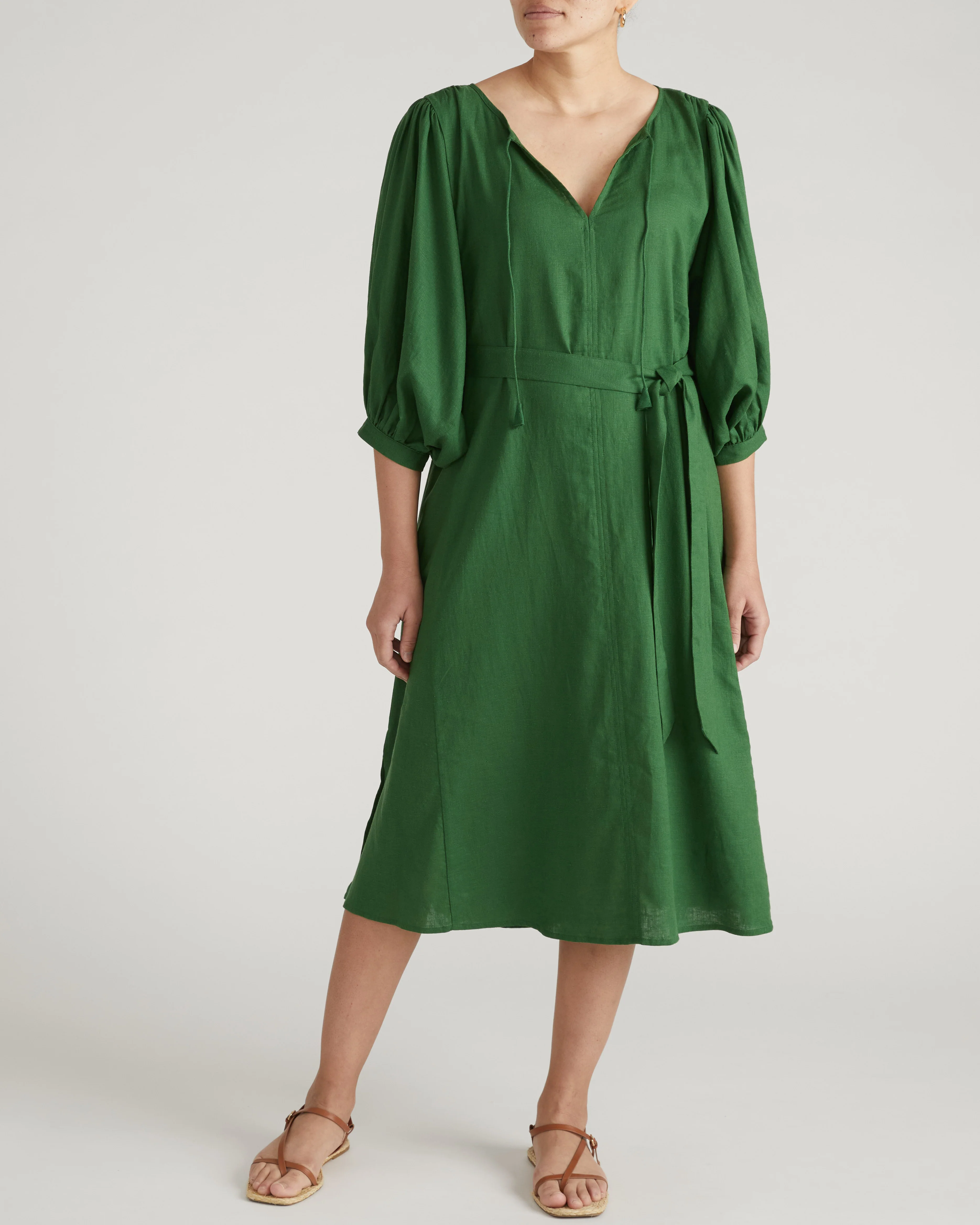 Amparo Linen Blend Dress - Jardin - Image 5