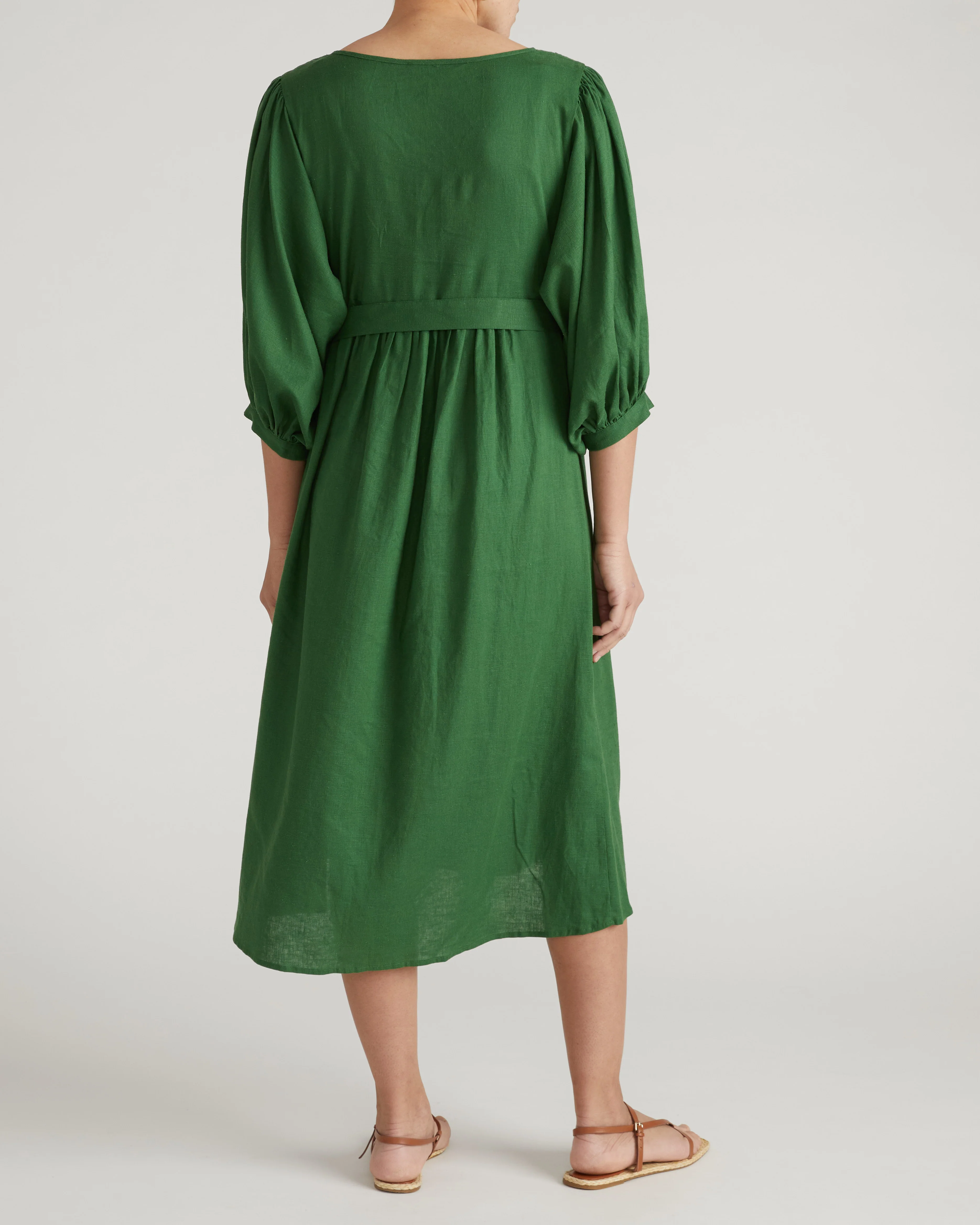 Amparo Linen Blend Dress - Jardin - Image 7