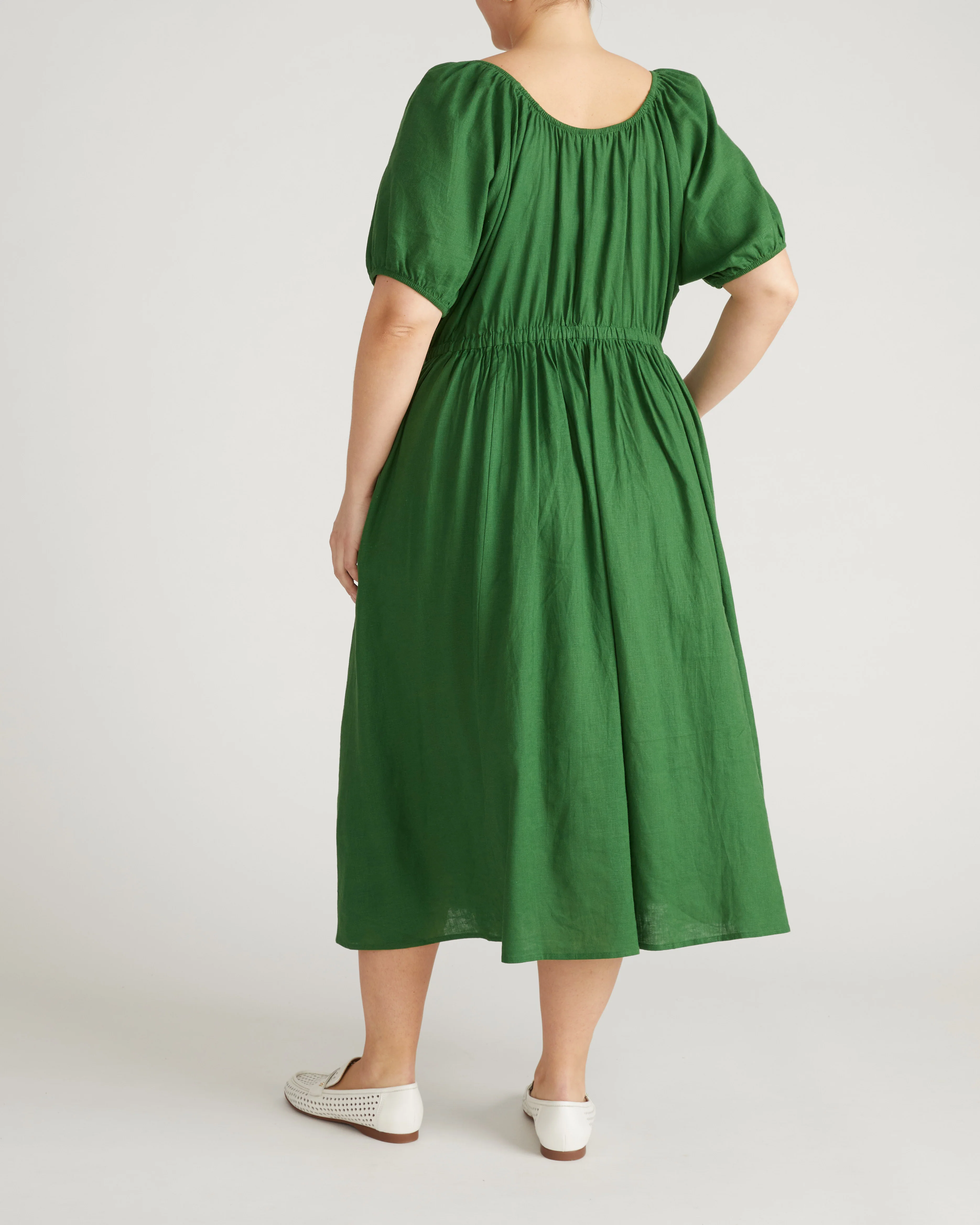 Andrea Linen Blend Dress - Jardin - Image 7