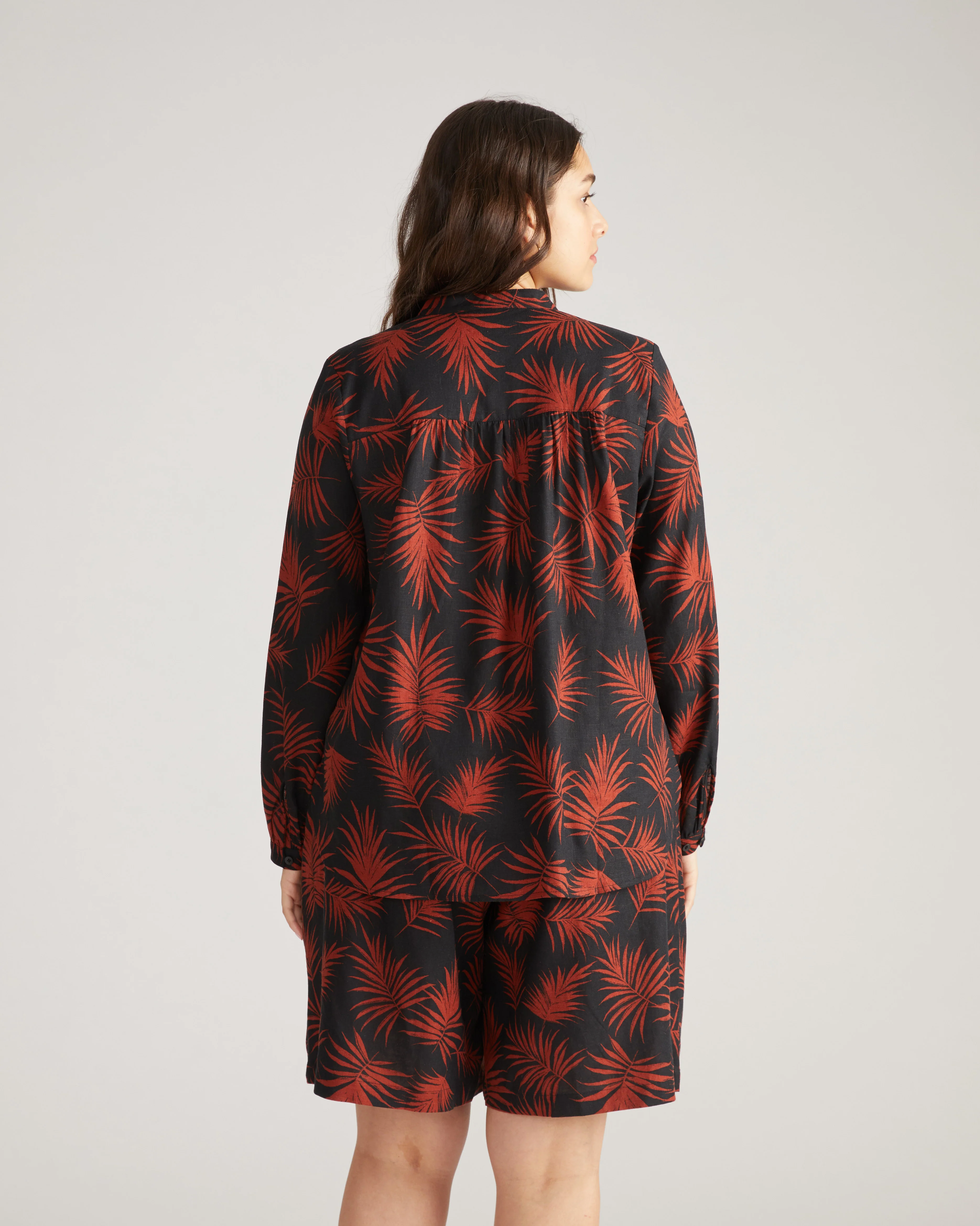 Avalon Linen Blend Blouse - Bohem Print - Image 3