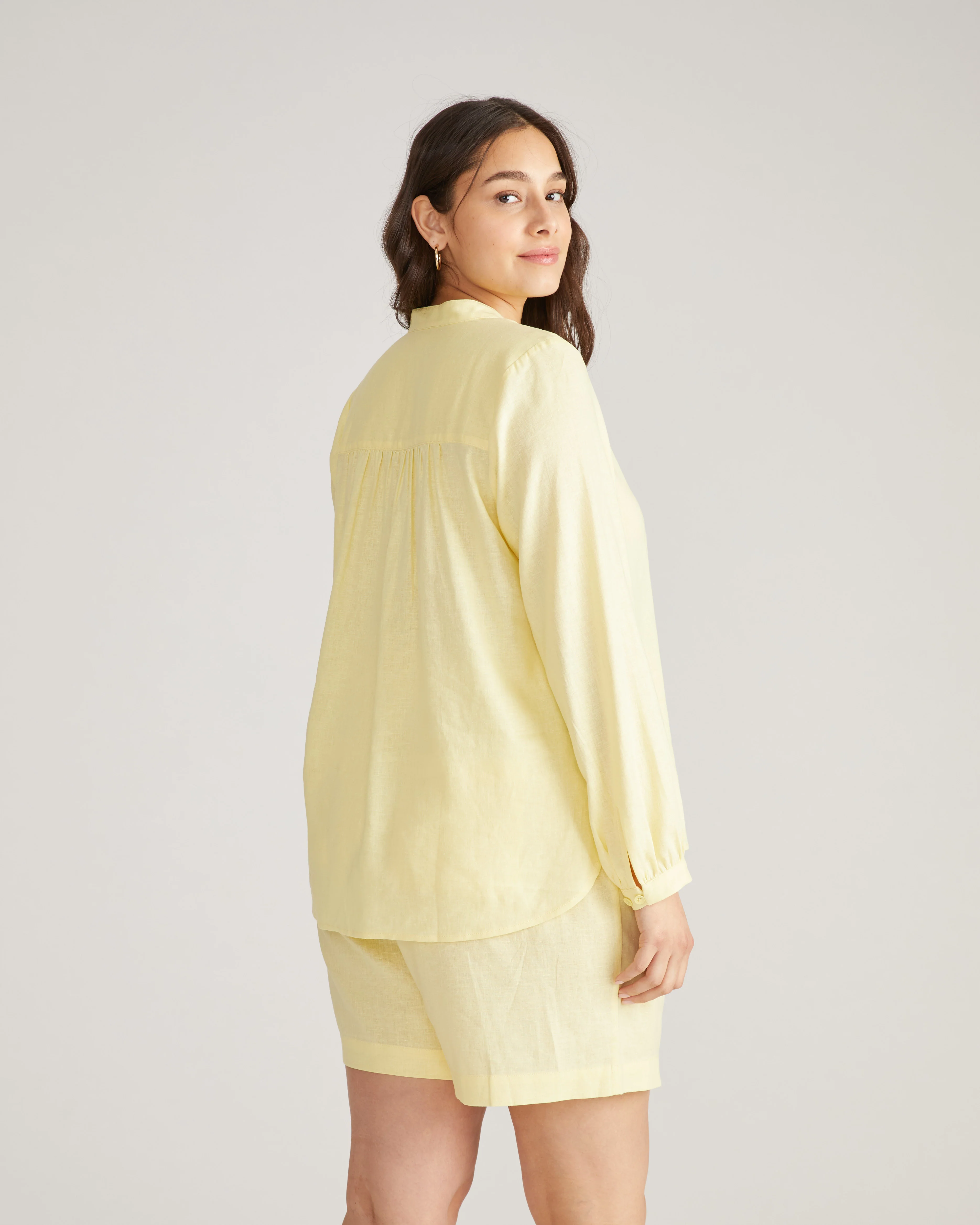 Avalon Linen Blend Blouse - Twinkle - Image 3