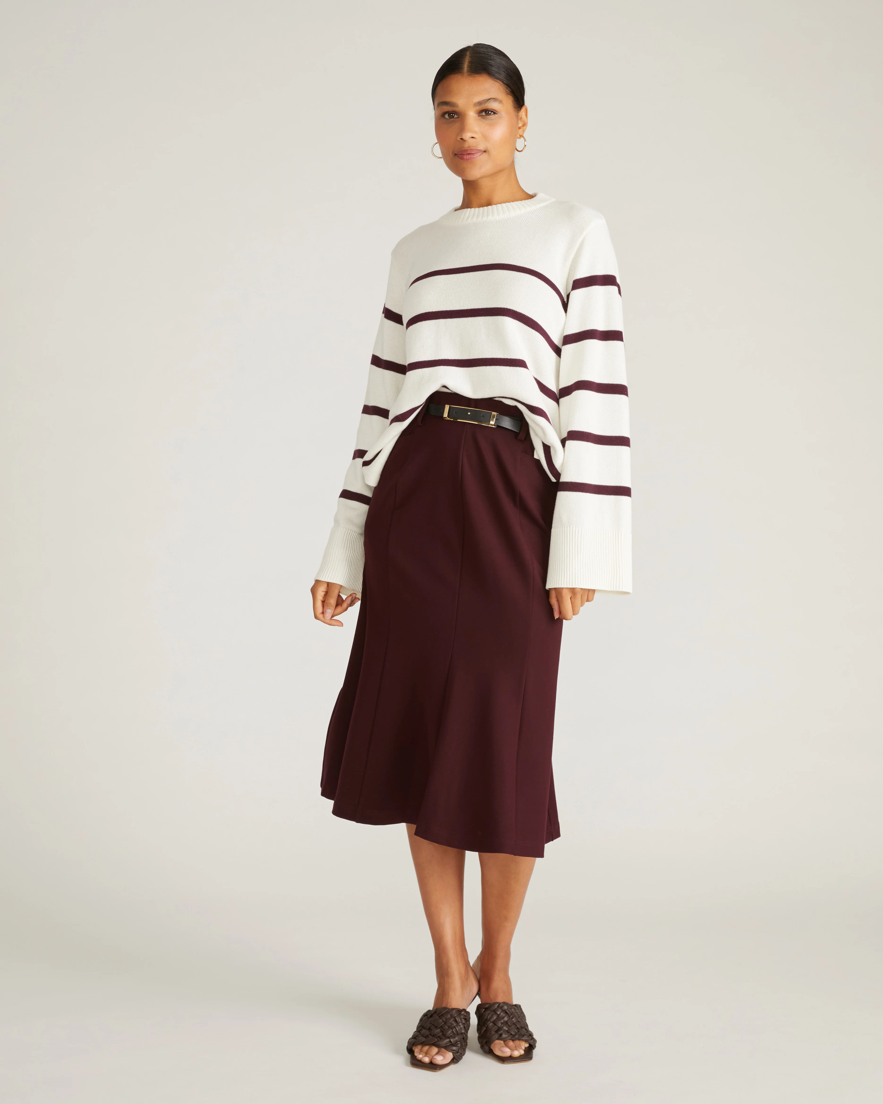Carla Ponte Skirt - Black Cherry - Image 2