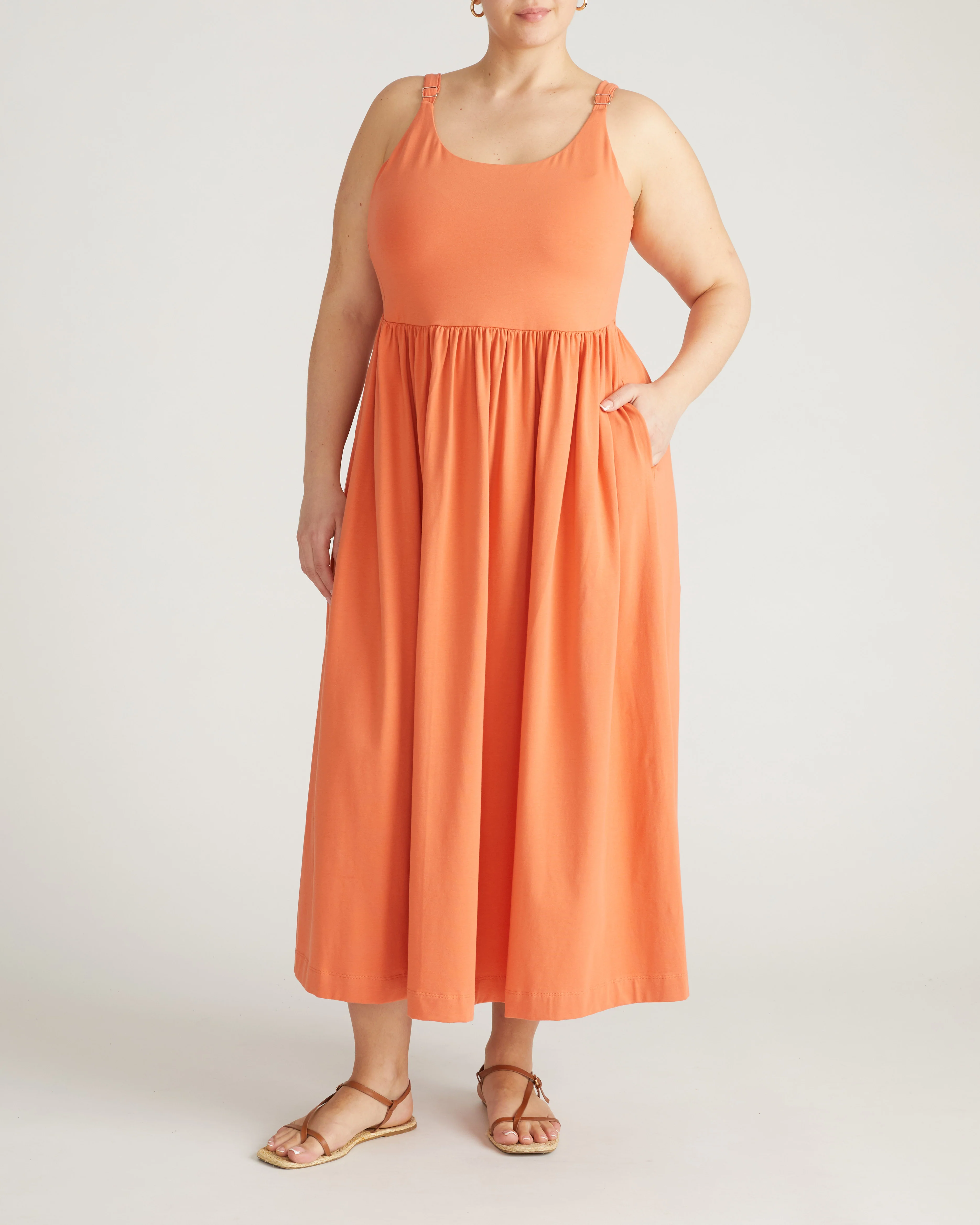 Cayo Cami Dress - Italian Orange - Image 6
