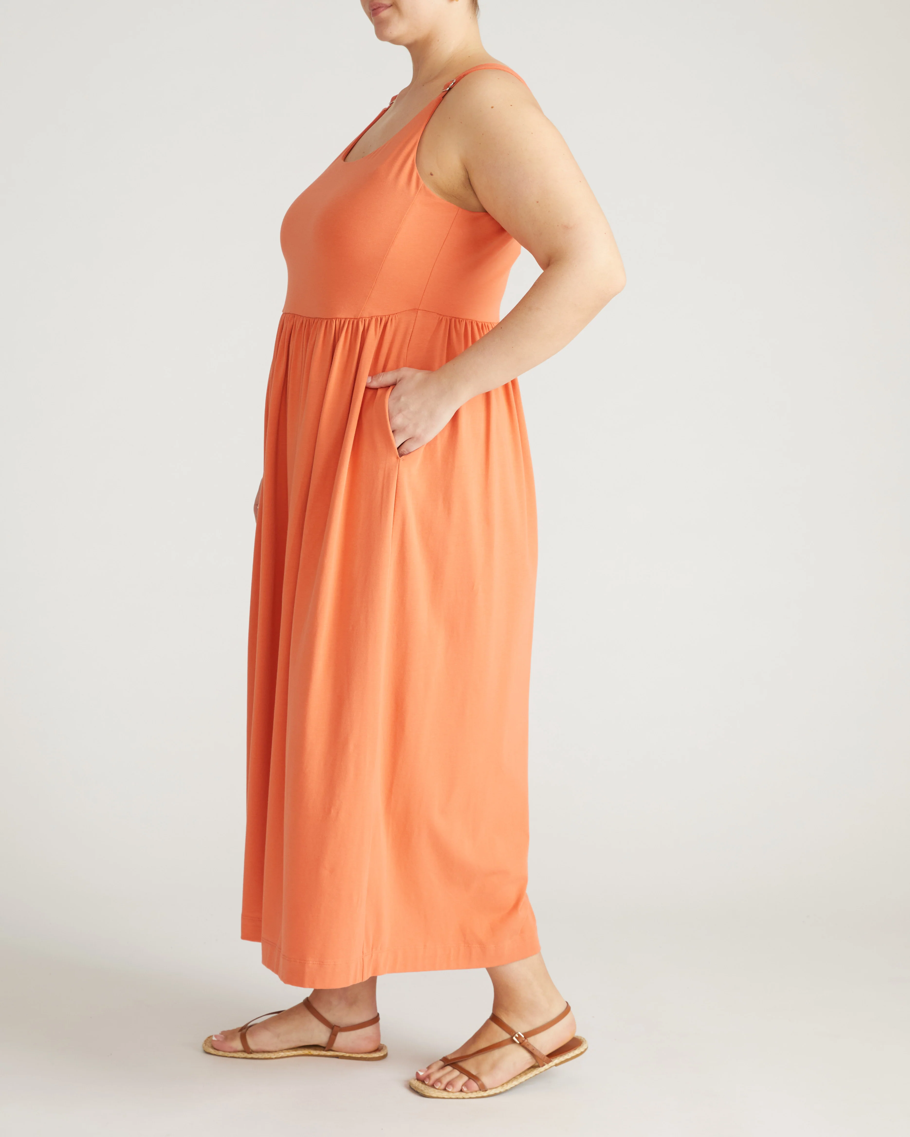 Cayo Cami Dress - Italian Orange - Image 7