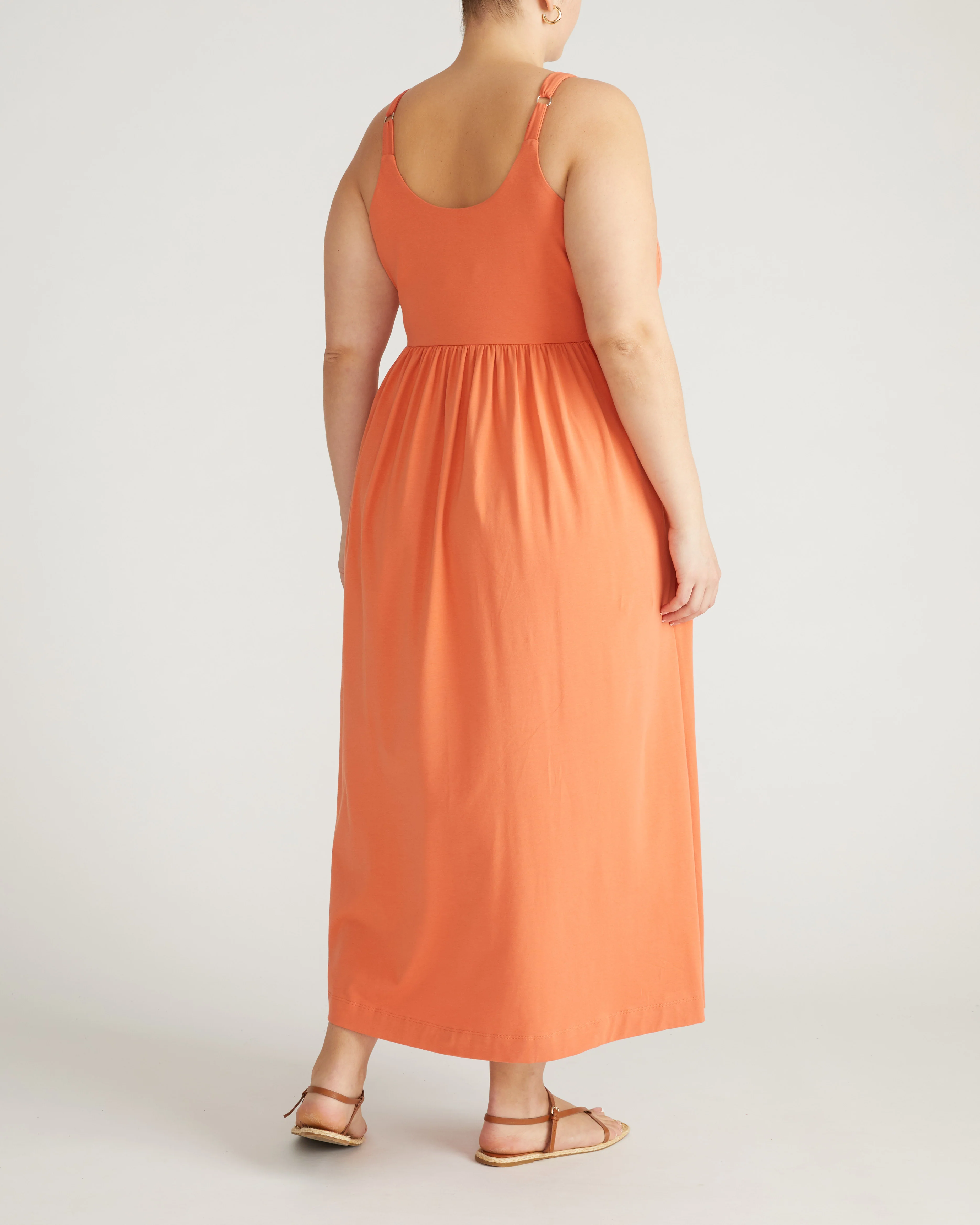 Cayo Cami Dress - Italian Orange - Image 8