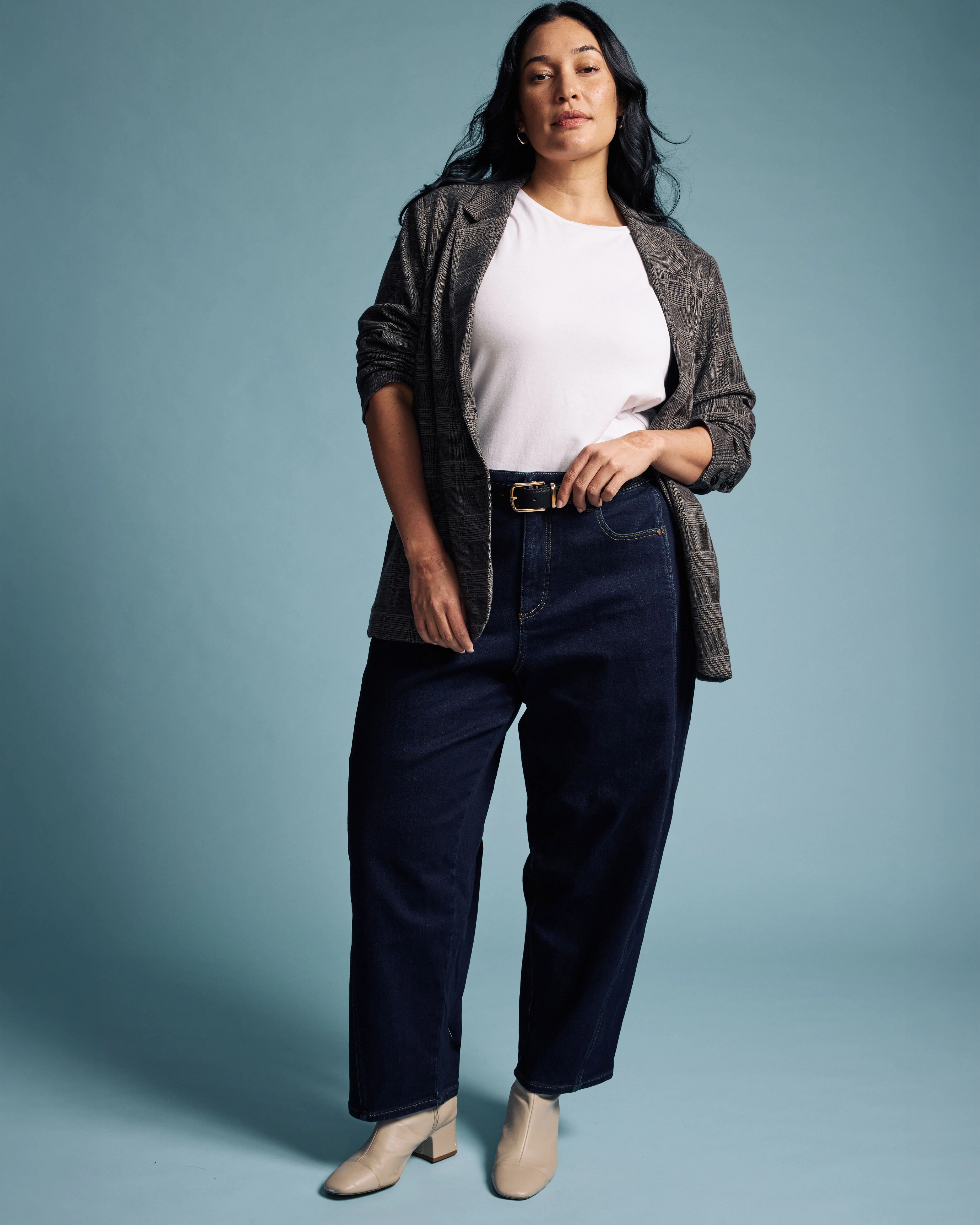 Dakota Twisted Leg Jeans - Dark Indigo