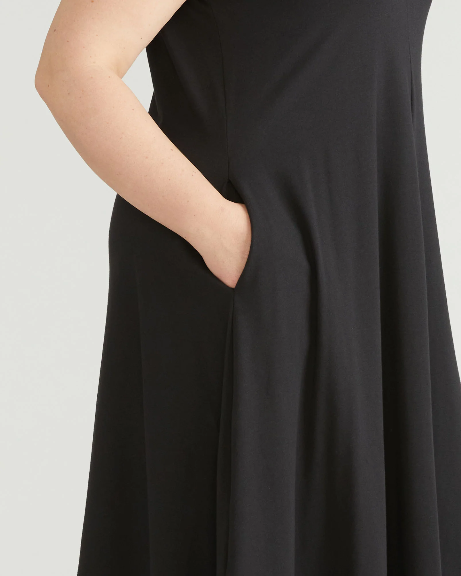 Danna Jersey Dress - Black - Image 7