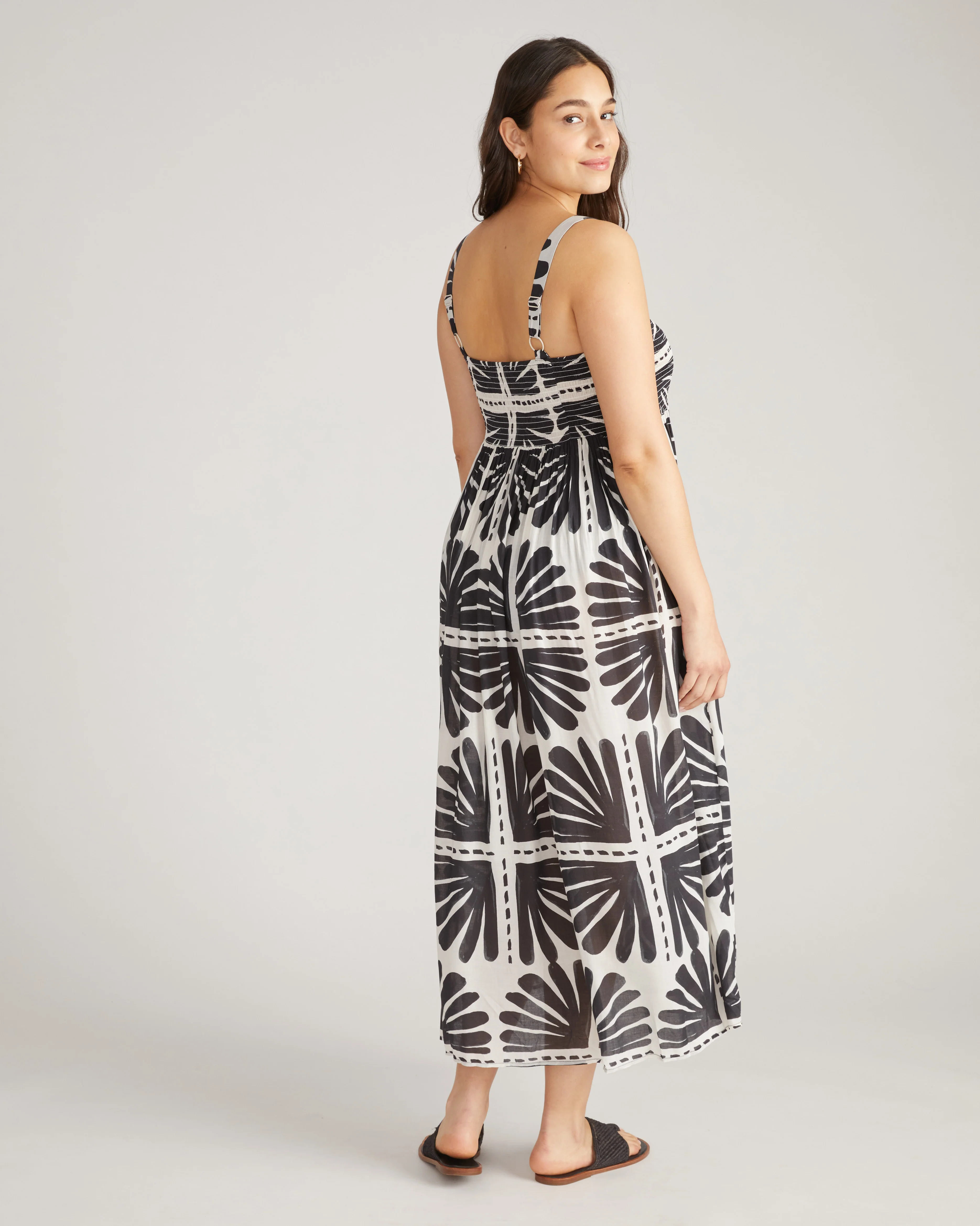 Harmony Voile Dress - Ink Bloom Print - Image 4