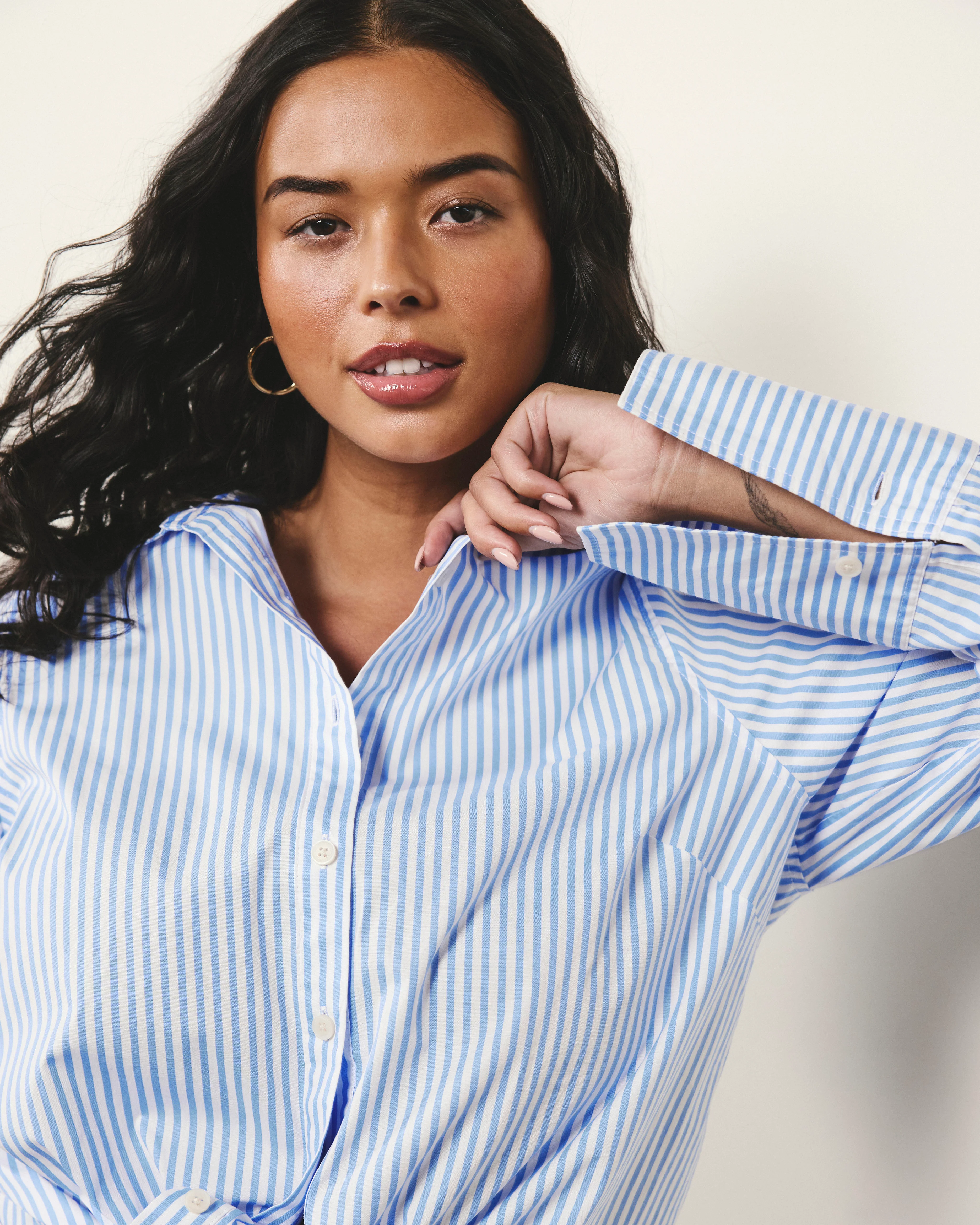 Henning x US Madison Shirt - Blue/White Stripe