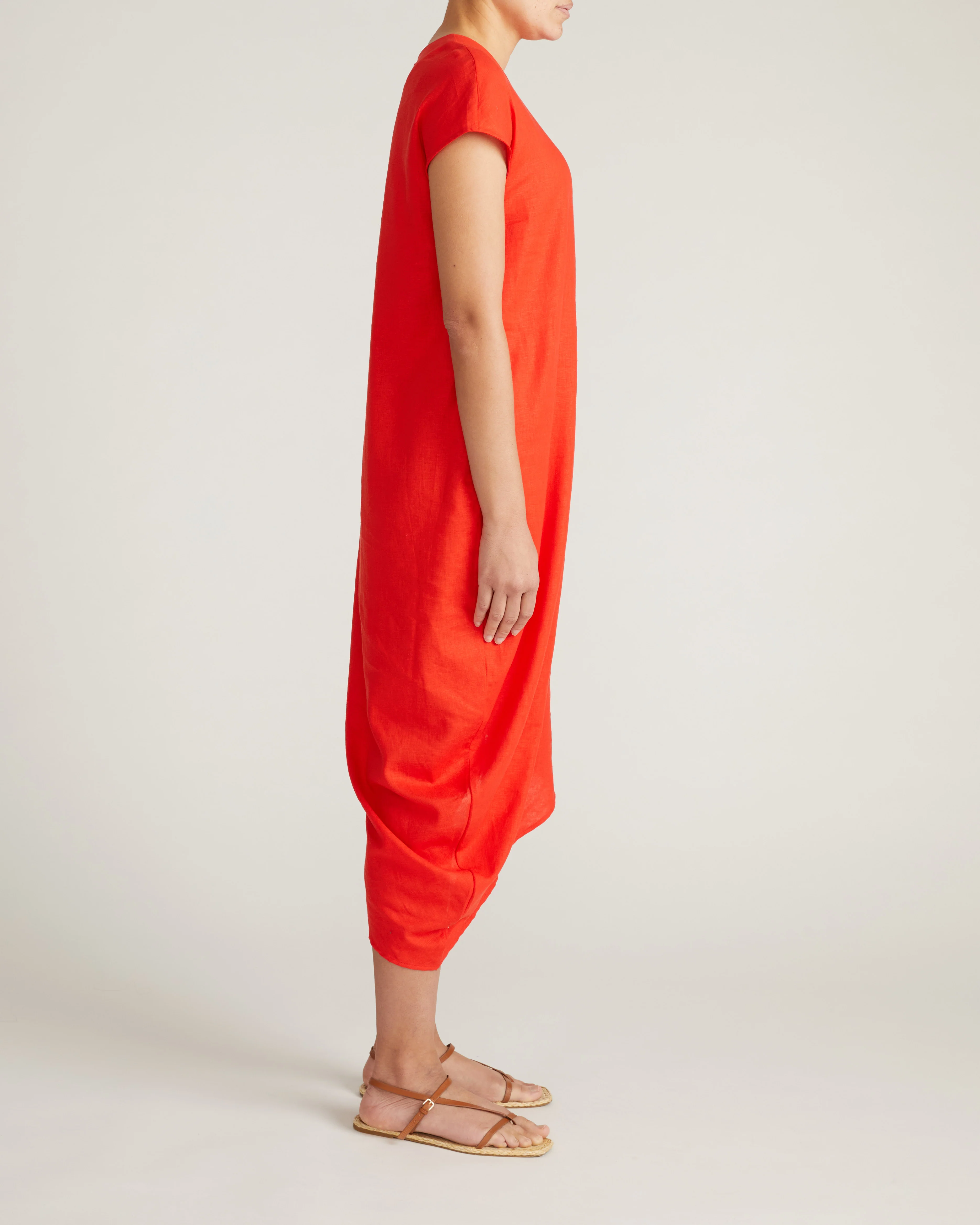 Iconic Stretch Linen Blend Geneva Dress - Shoreline Sunset - Image 4