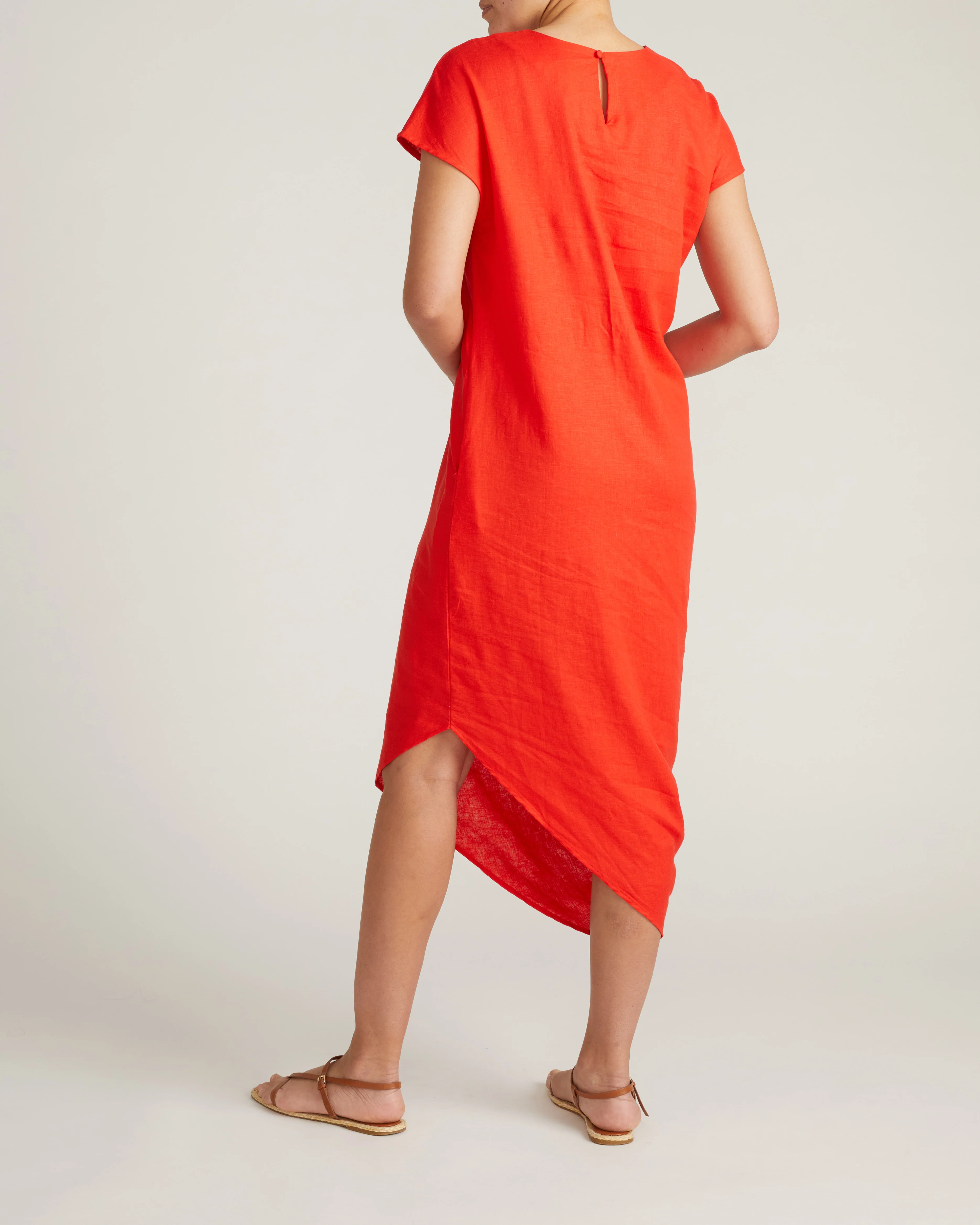 Iconic Stretch Linen Blend Geneva Dress - Shoreline Sunset - Image 5