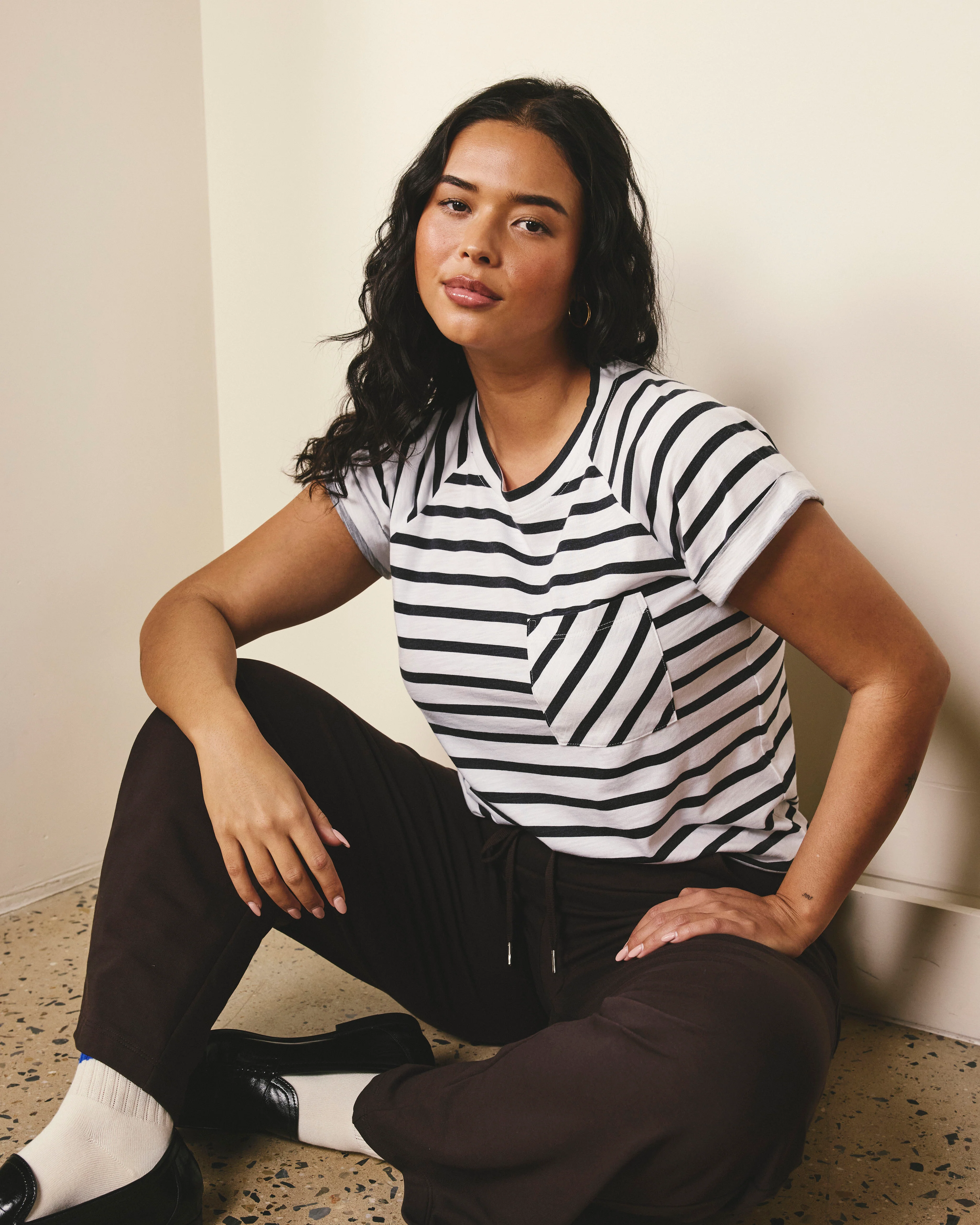 Light-As-Air Boy Tee - Zen Stripe - Image 6