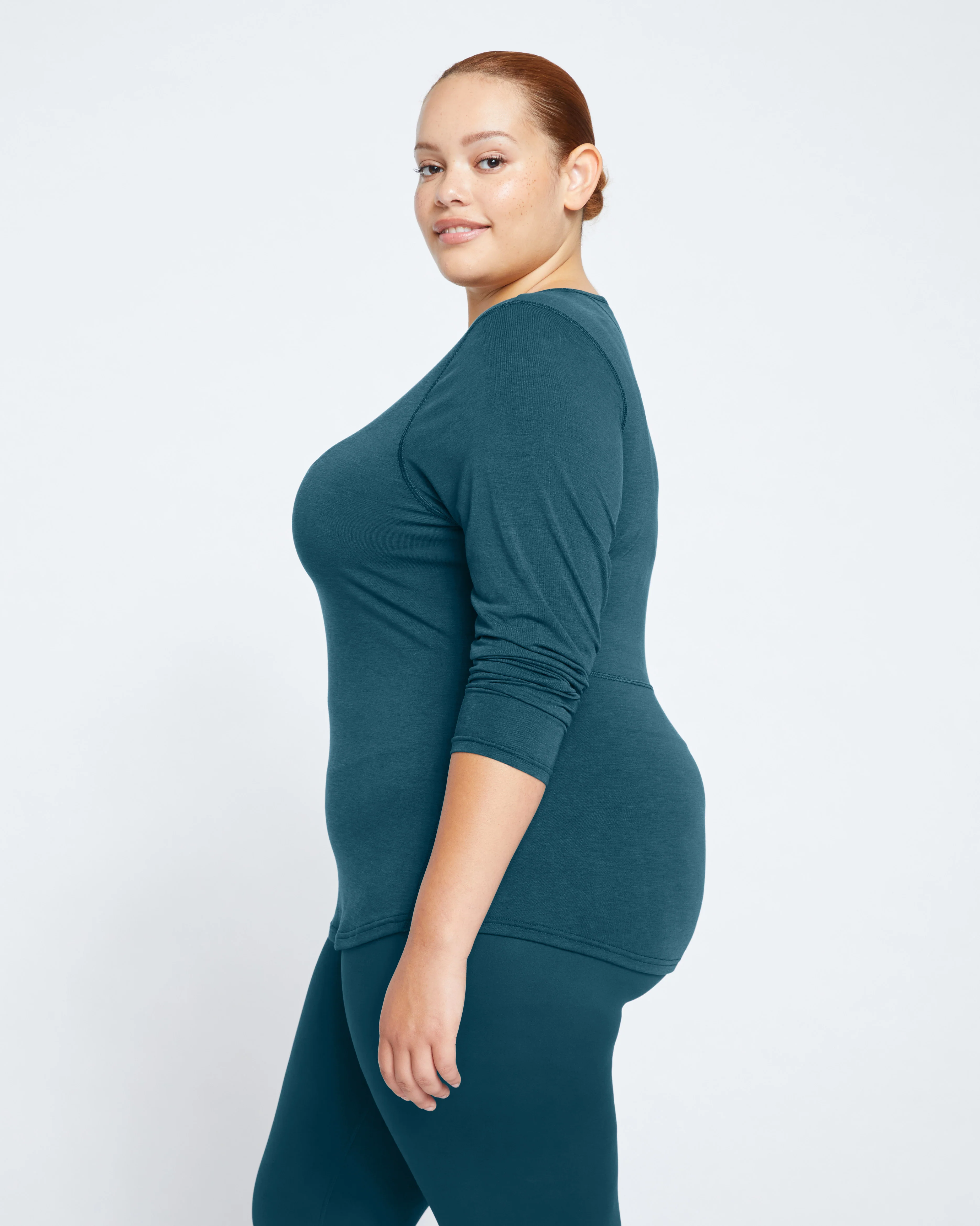 Mia Long Sleeve Movement Tee - Deep Sea - Image 3