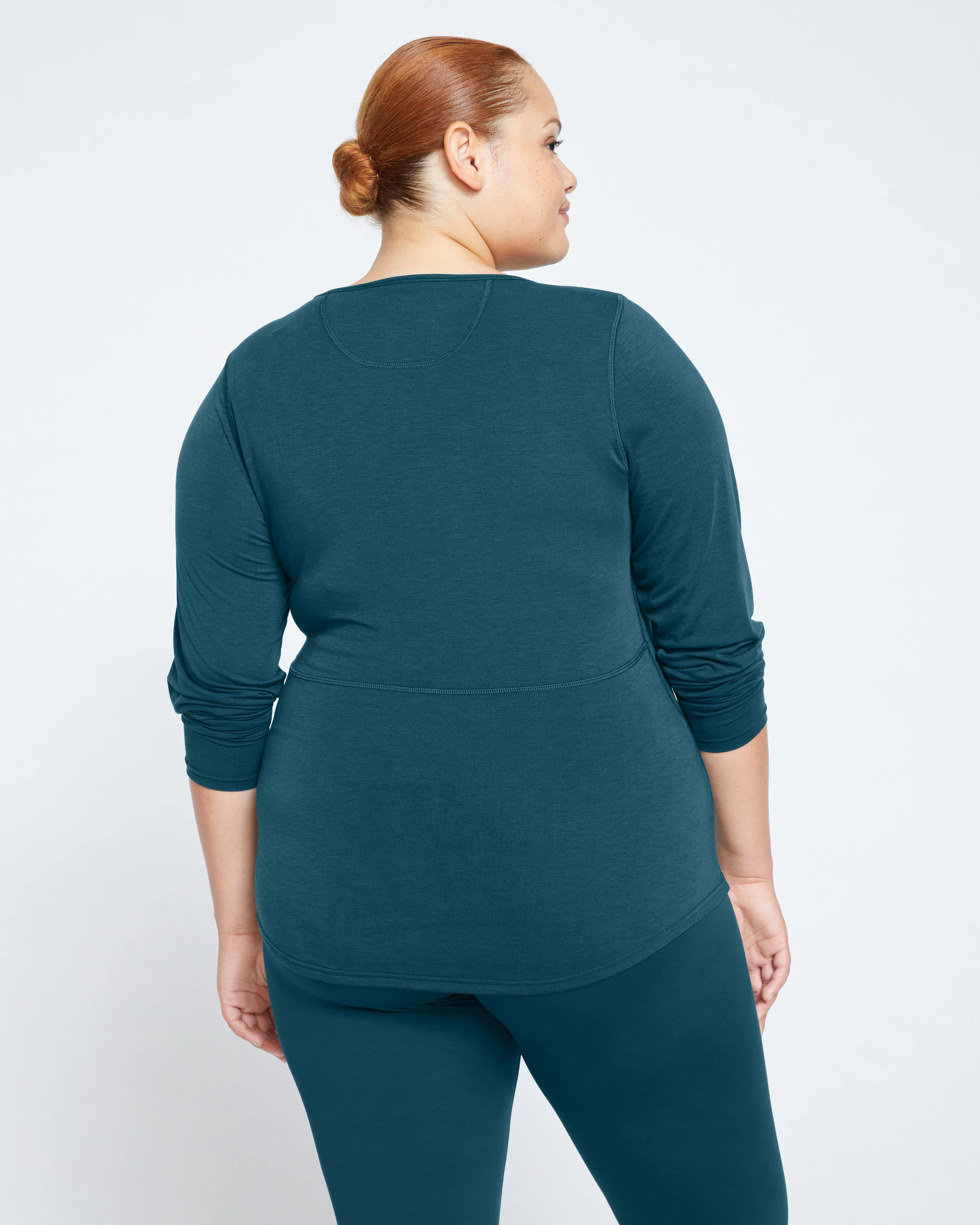 Mia Long Sleeve Movement Tee - Deep Sea - Image 4