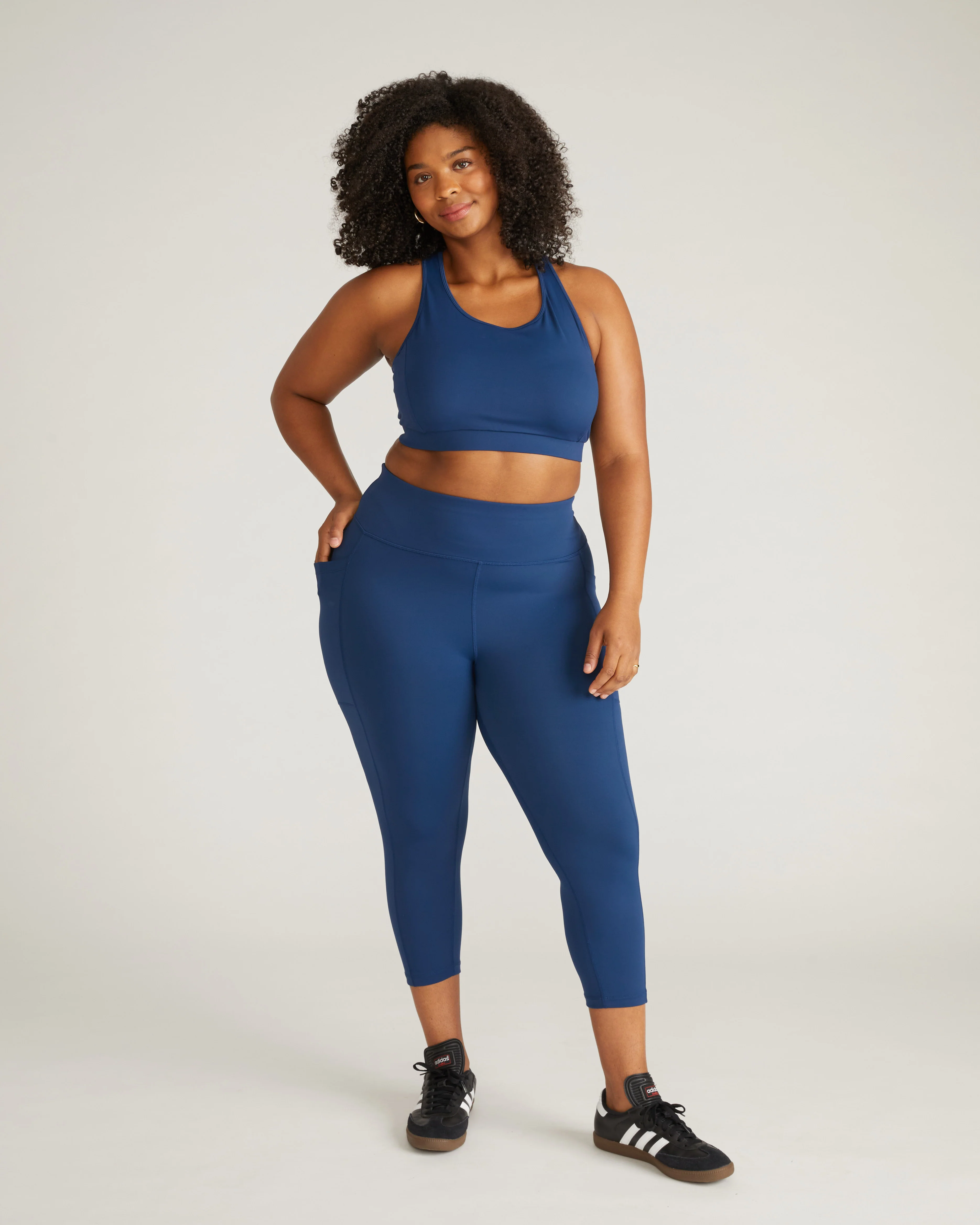 Next-to-Naked Cropped Pocket Legging - Pageant Blue