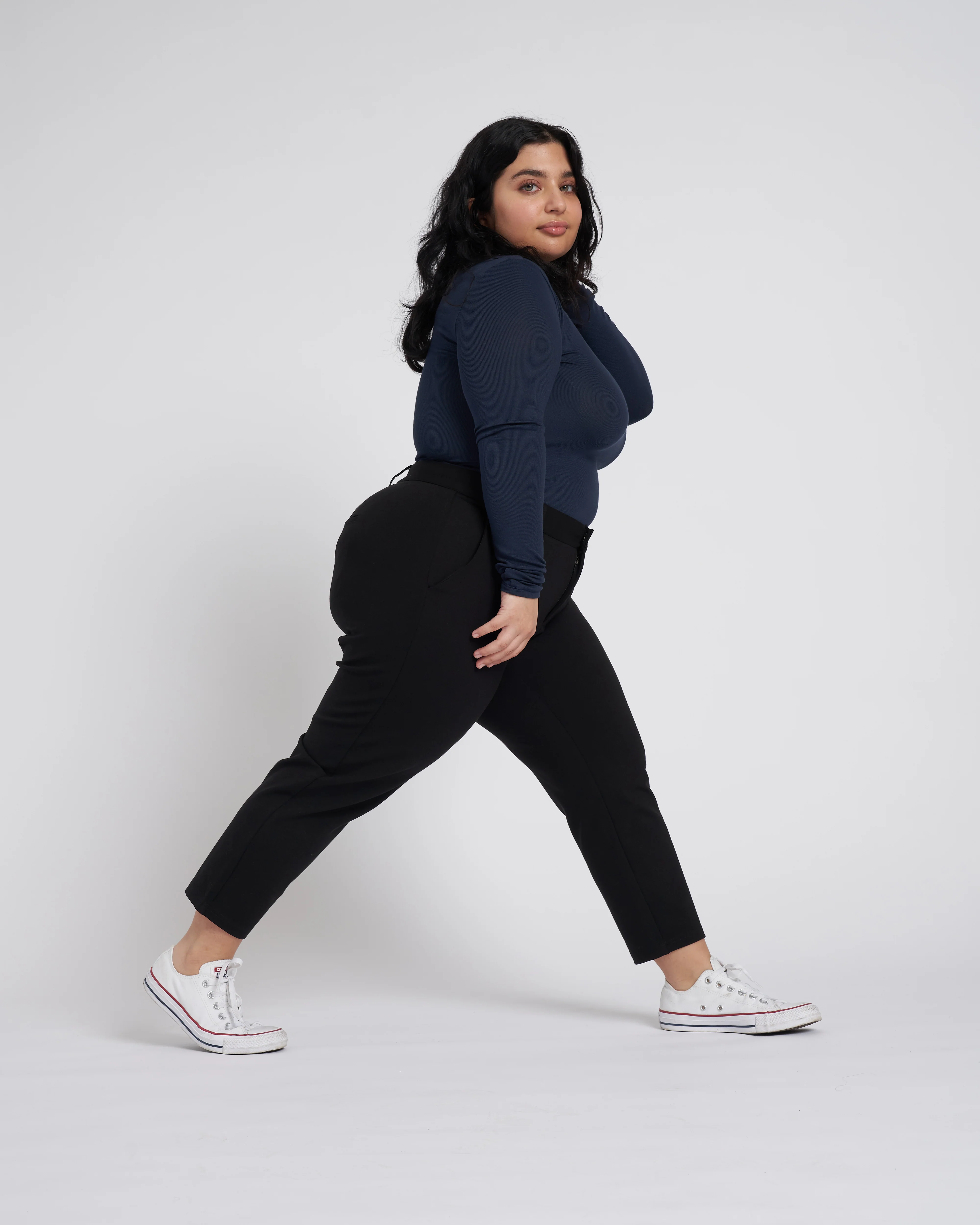 Petite Cigarette Pants - Black - Image 2
