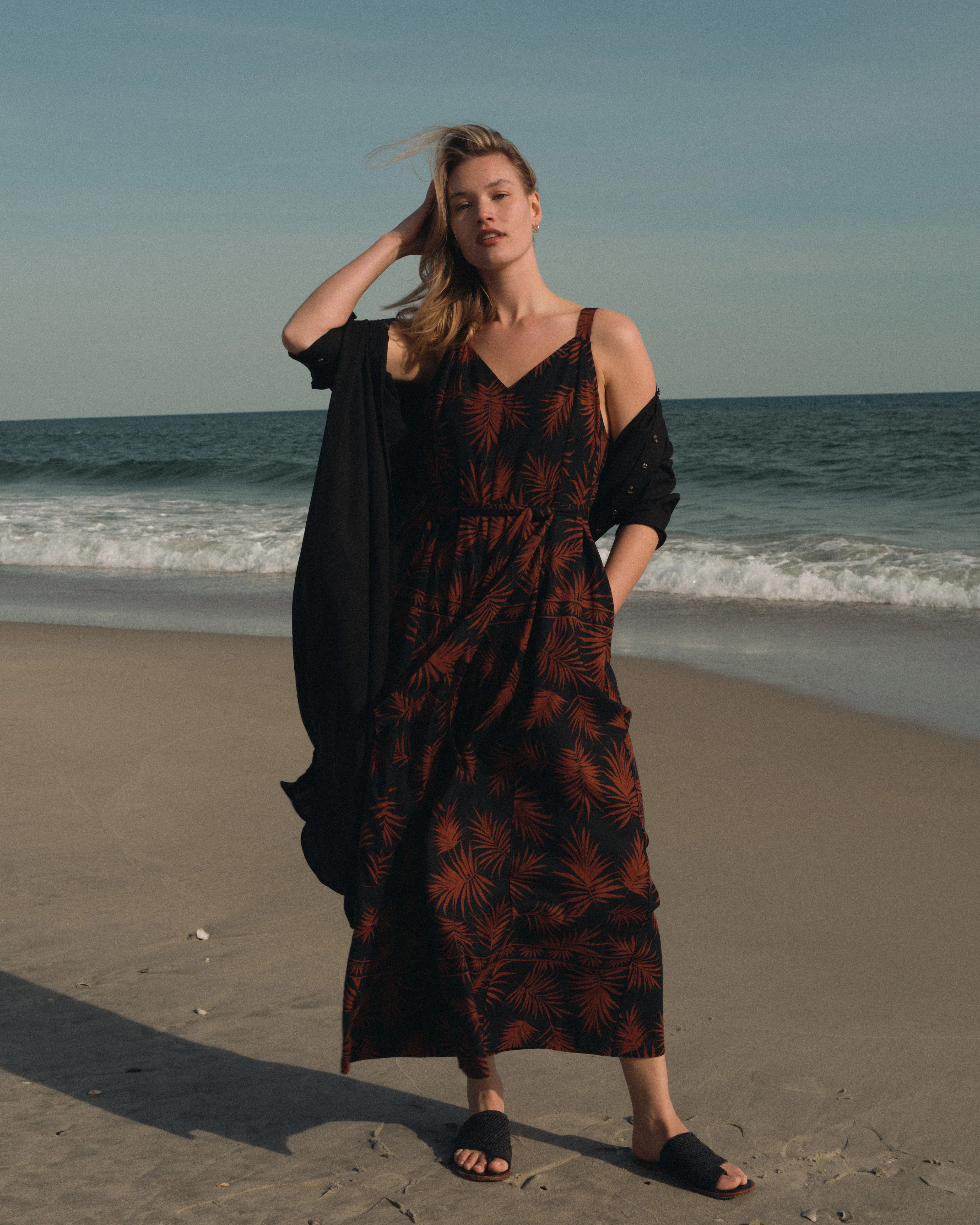 Promenade Linen Blend Jumpsuit - Bohem Print - Image 5