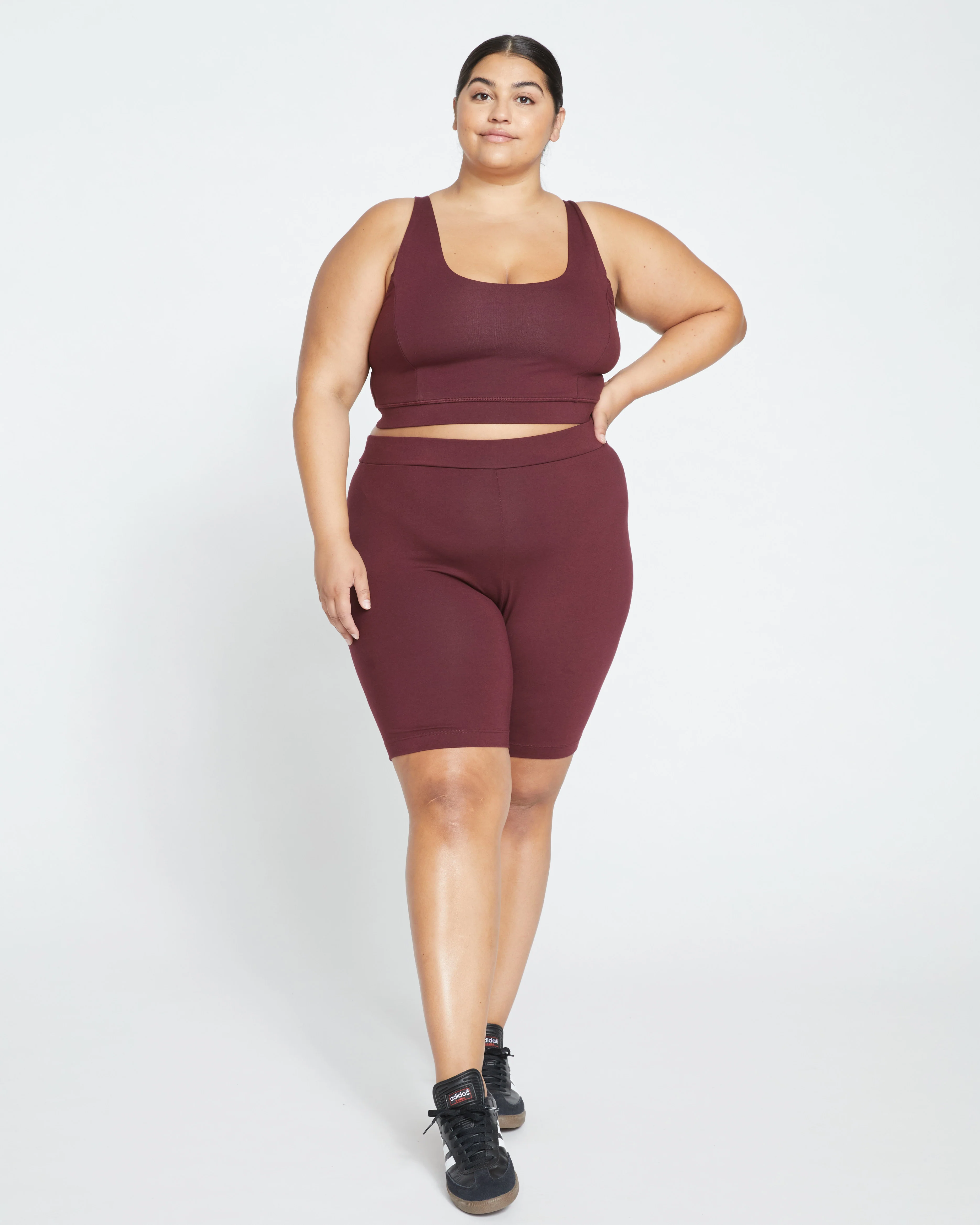 Roya Bike Shorts - Black Cherry - Image 2