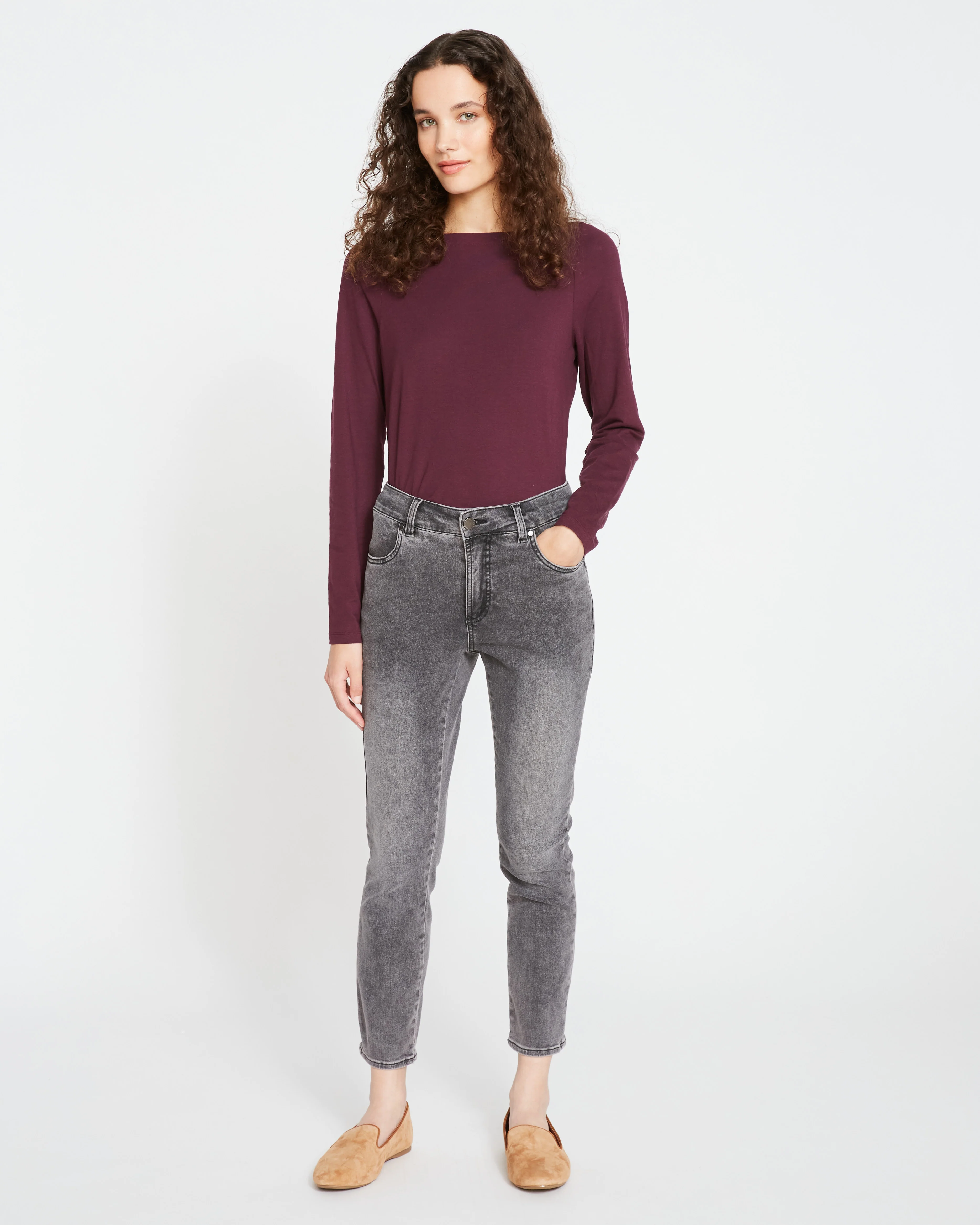 Seine High Rise Skinny Jeans 27 Inch - Distressed Black