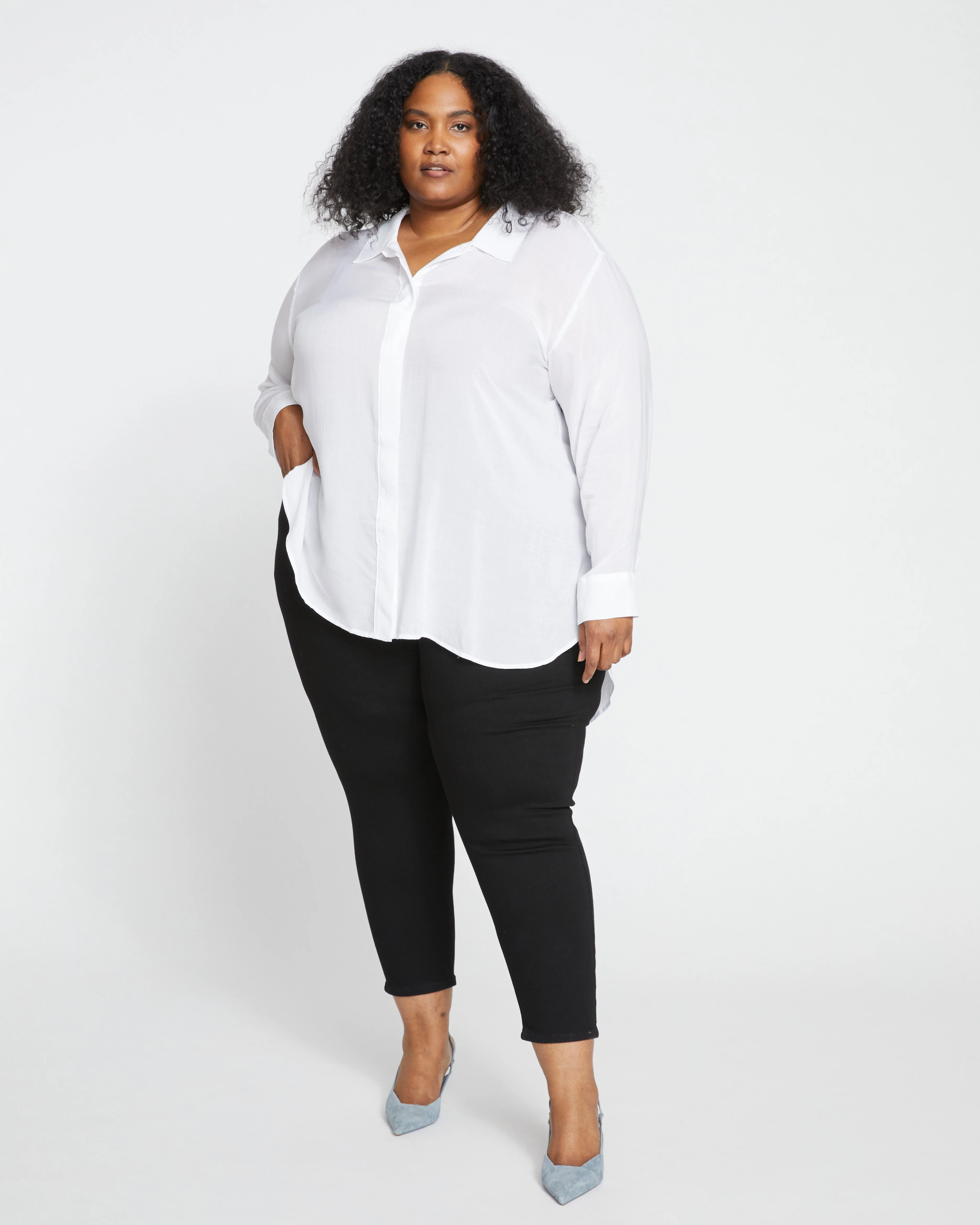 Toni Hi Low Tunic - White - Image 4