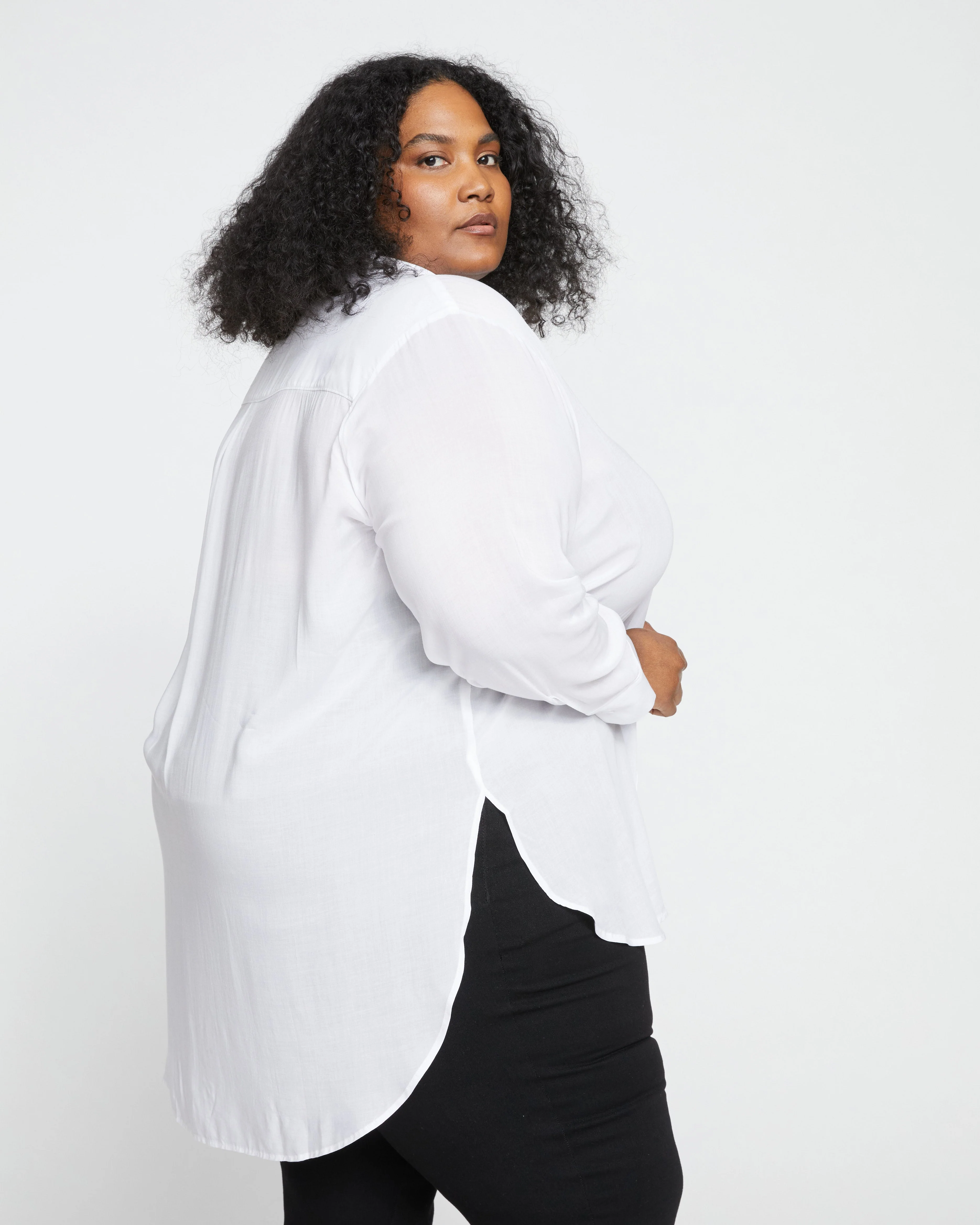 Toni Hi Low Tunic - White - Image 5