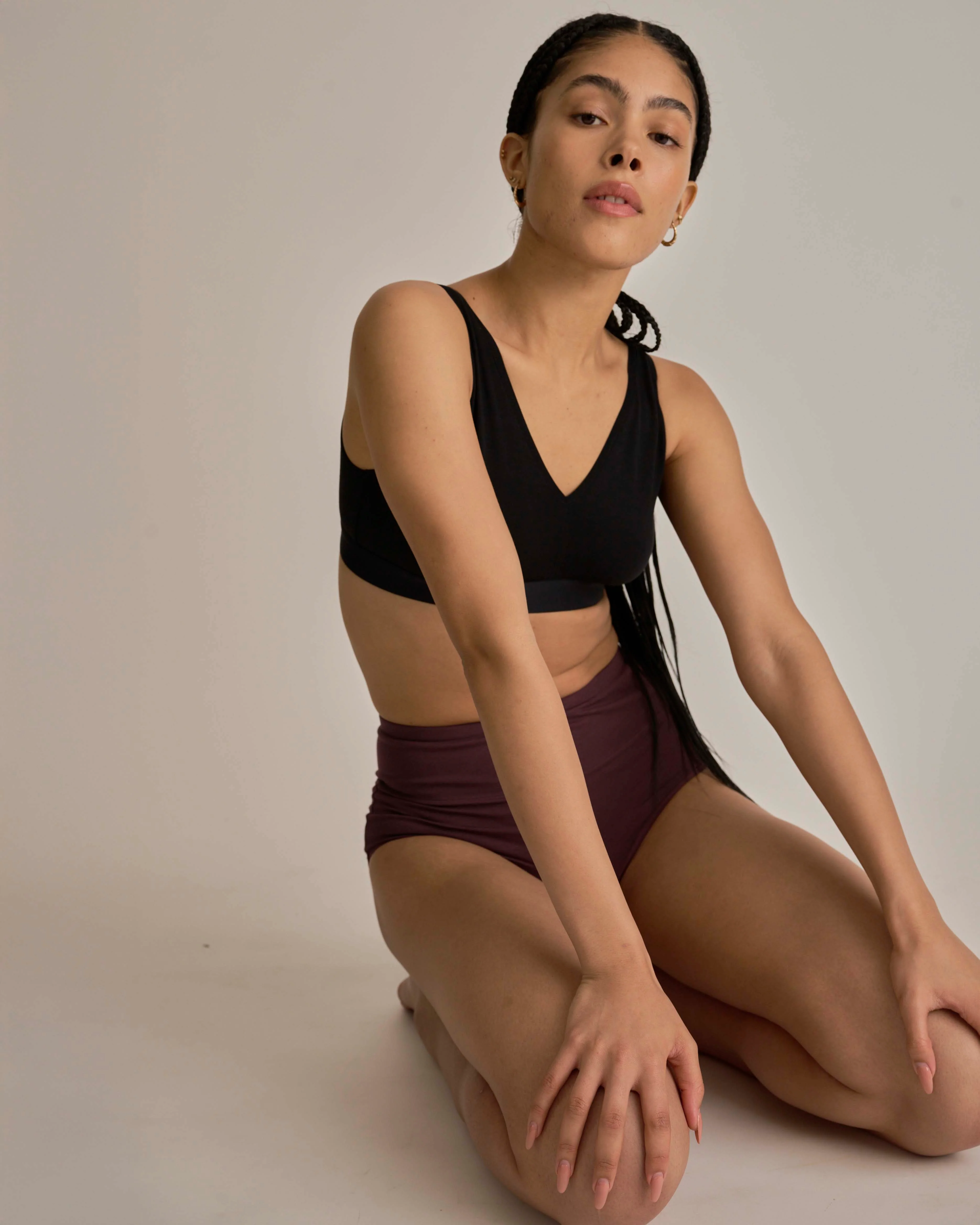 UltimateS Super Full Coverage High Rise Brief - Cassis