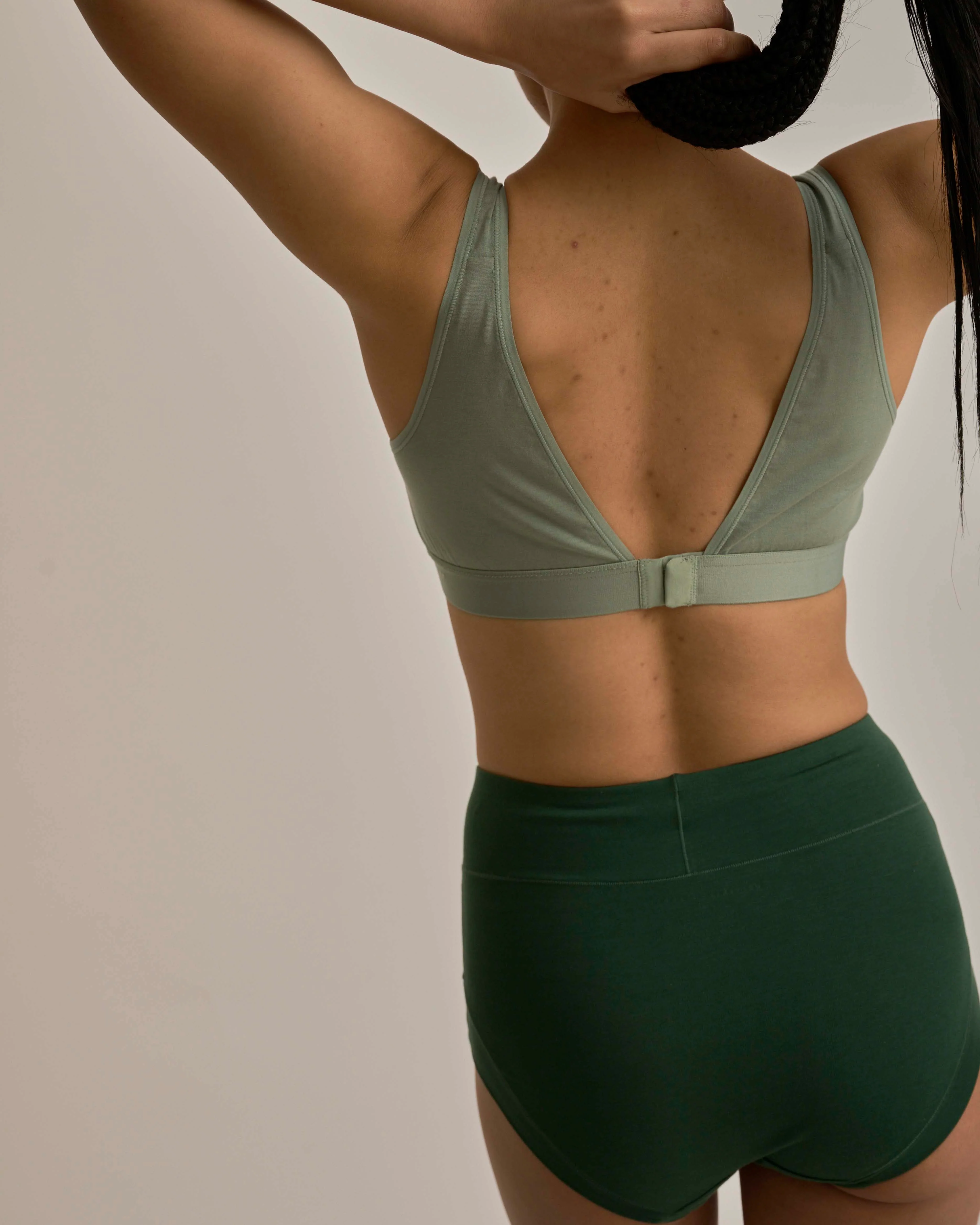 UltimateS Super Full Coverage High Rise Brief - Forest Green - Image 3