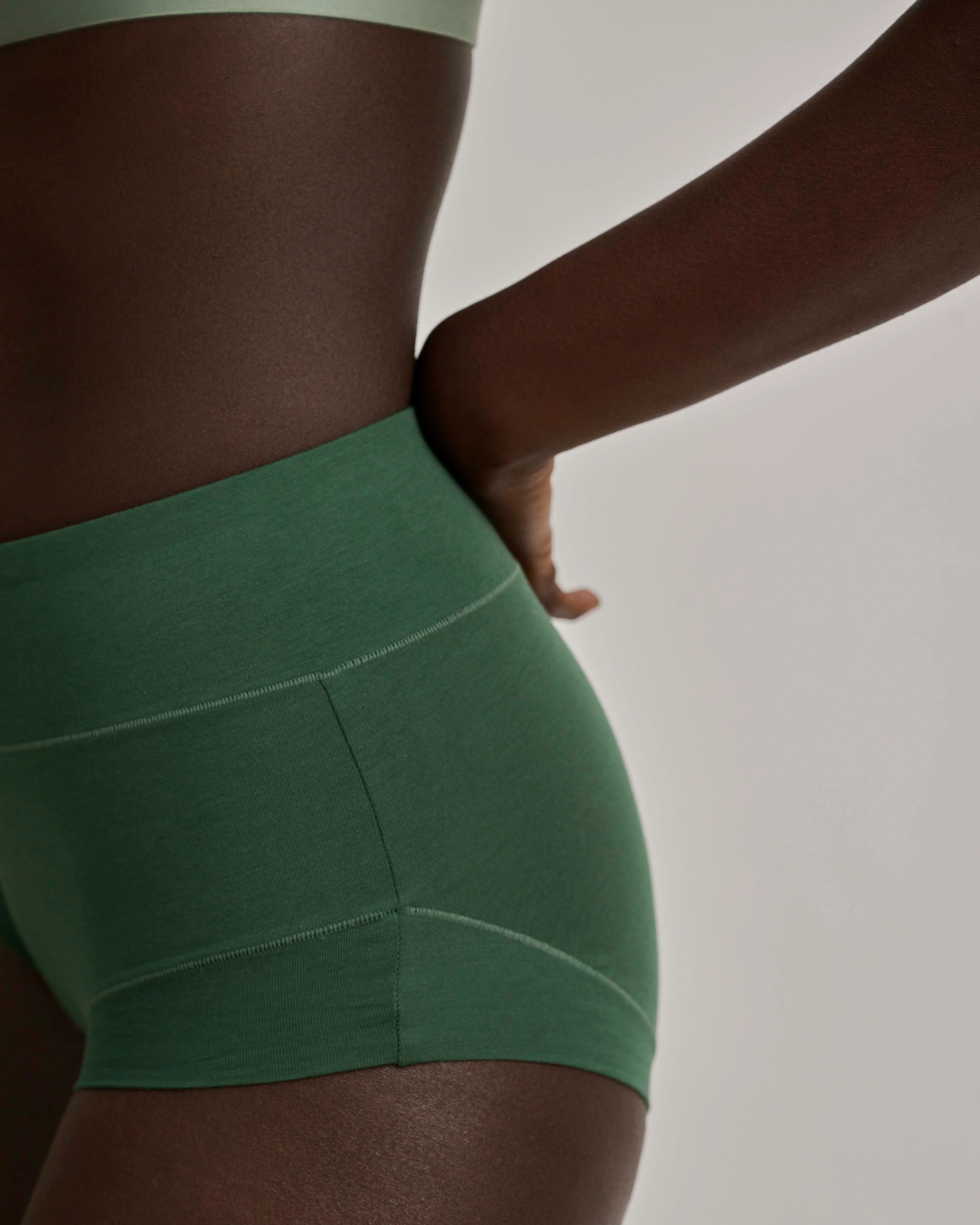 UltimateS Super Full Coverage High Rise Brief - Forest Green - Image 5