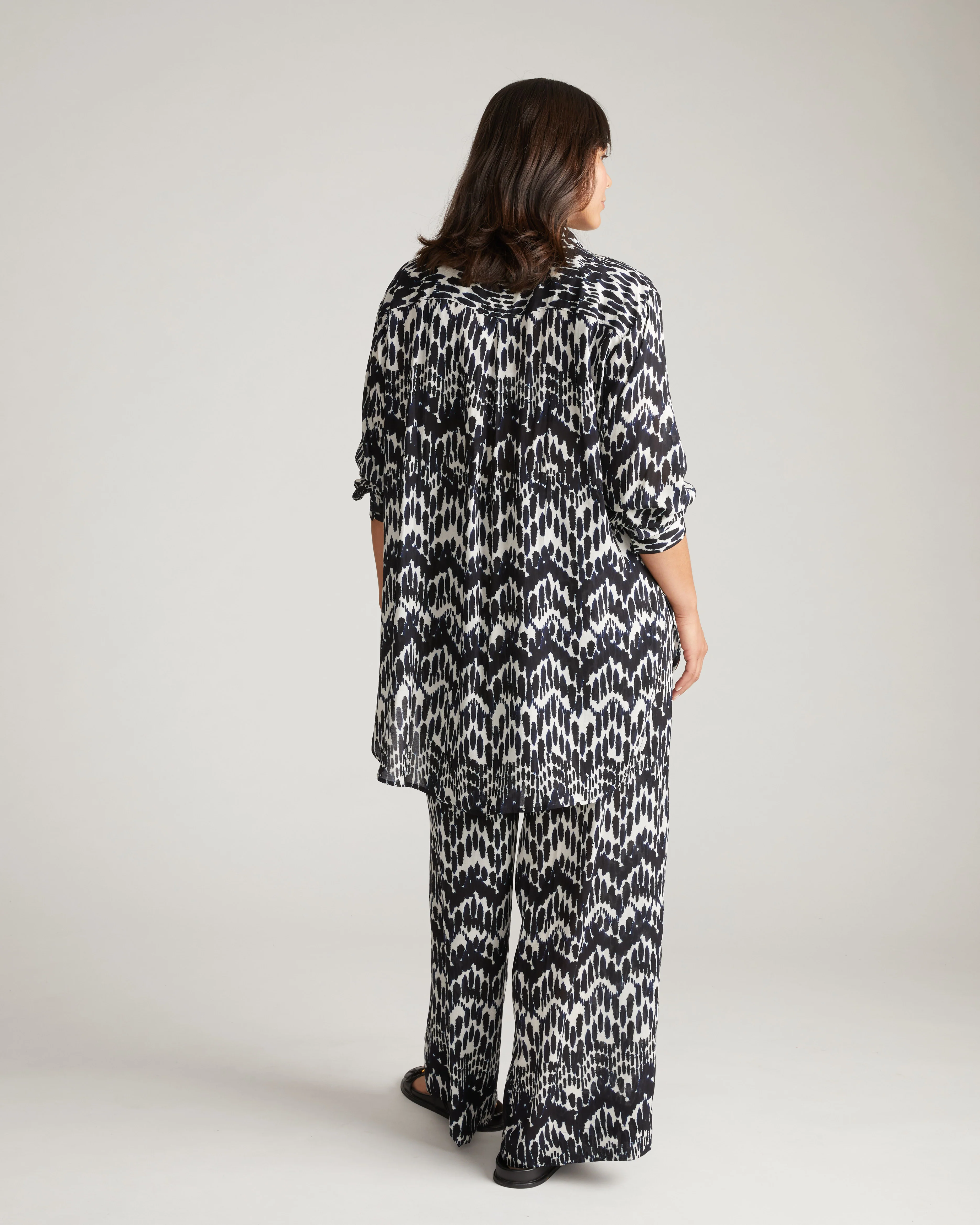 Verbena Voile Pants - Indigo Waterfall Print - Image 4